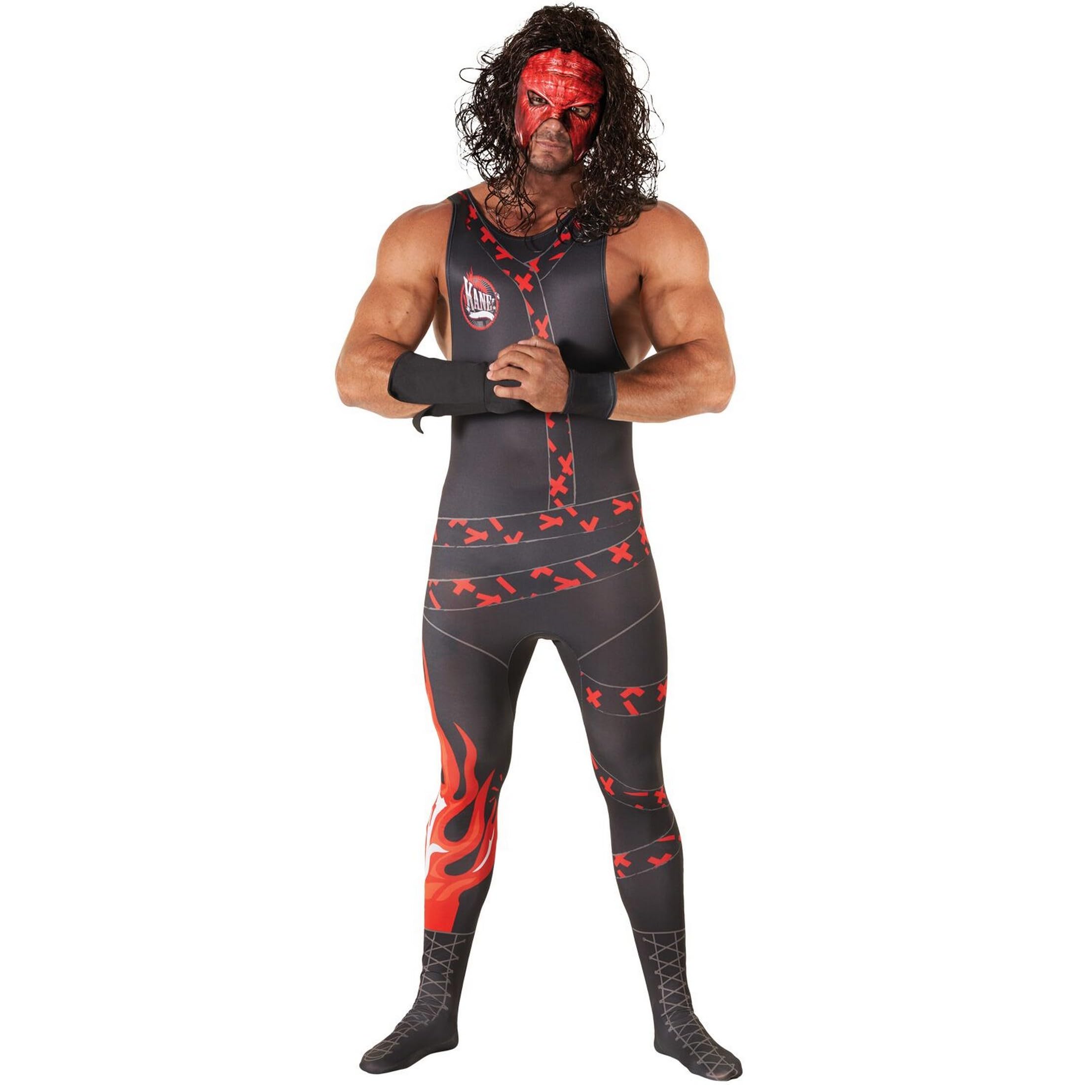 Morph Kane Costume for Men, Kane Costume for Men WWE, WWE Costumes for Adults, Wrestler Costumes for Mens - Image 7