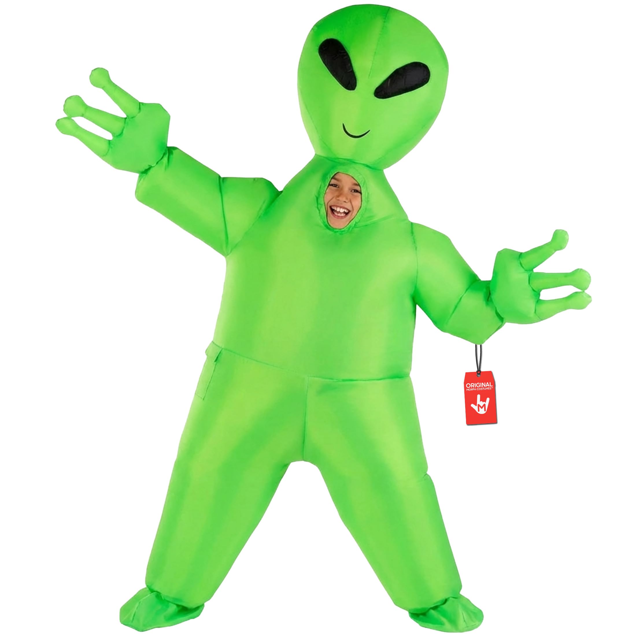 Morph Kids Alien Inflatable Costume, Alien Costume Kids, Blow Up Costumes for Kid, Boys Inflatable Costumes