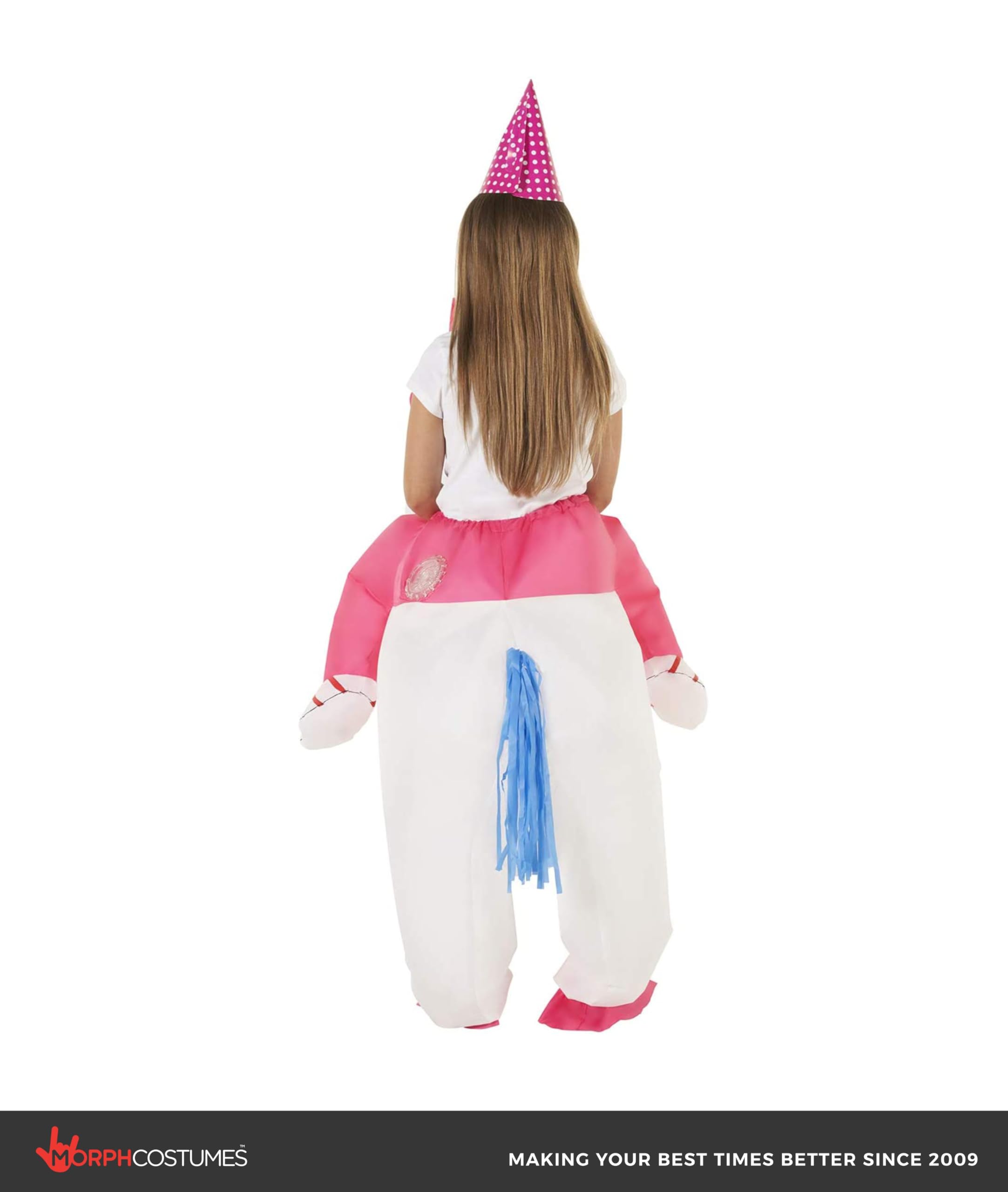 Morph Kids Inflatable Unicorn Costume for Halloween, Blow Up Unicorn Outfit for Boys and Girls, Fun Dress-Up Party - Image 4