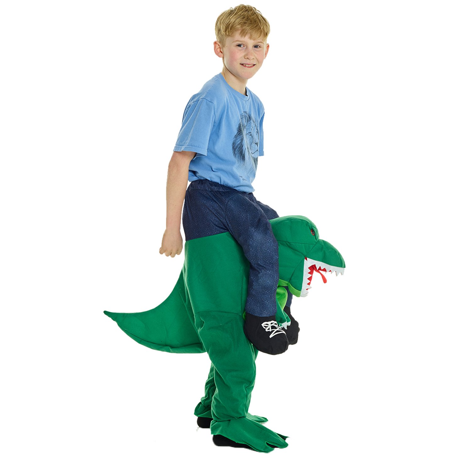 Morph Kids Piggyback Dinosaur Ride On T-Rex Childs Costume Illusion Fancy Dress Up - Image 4