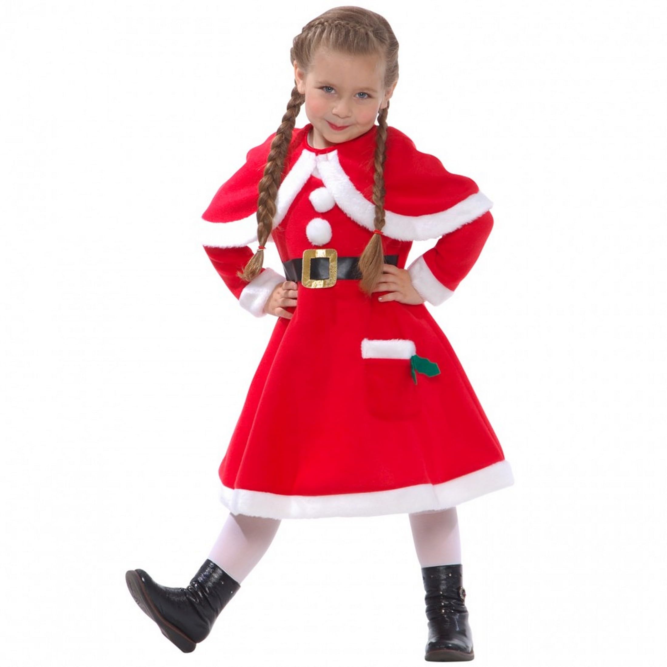 Morph Kids Santa Costume, Girls Santa Costume, Christmas Costumes for Girls, Christmas Costumes for Kids - Image 6