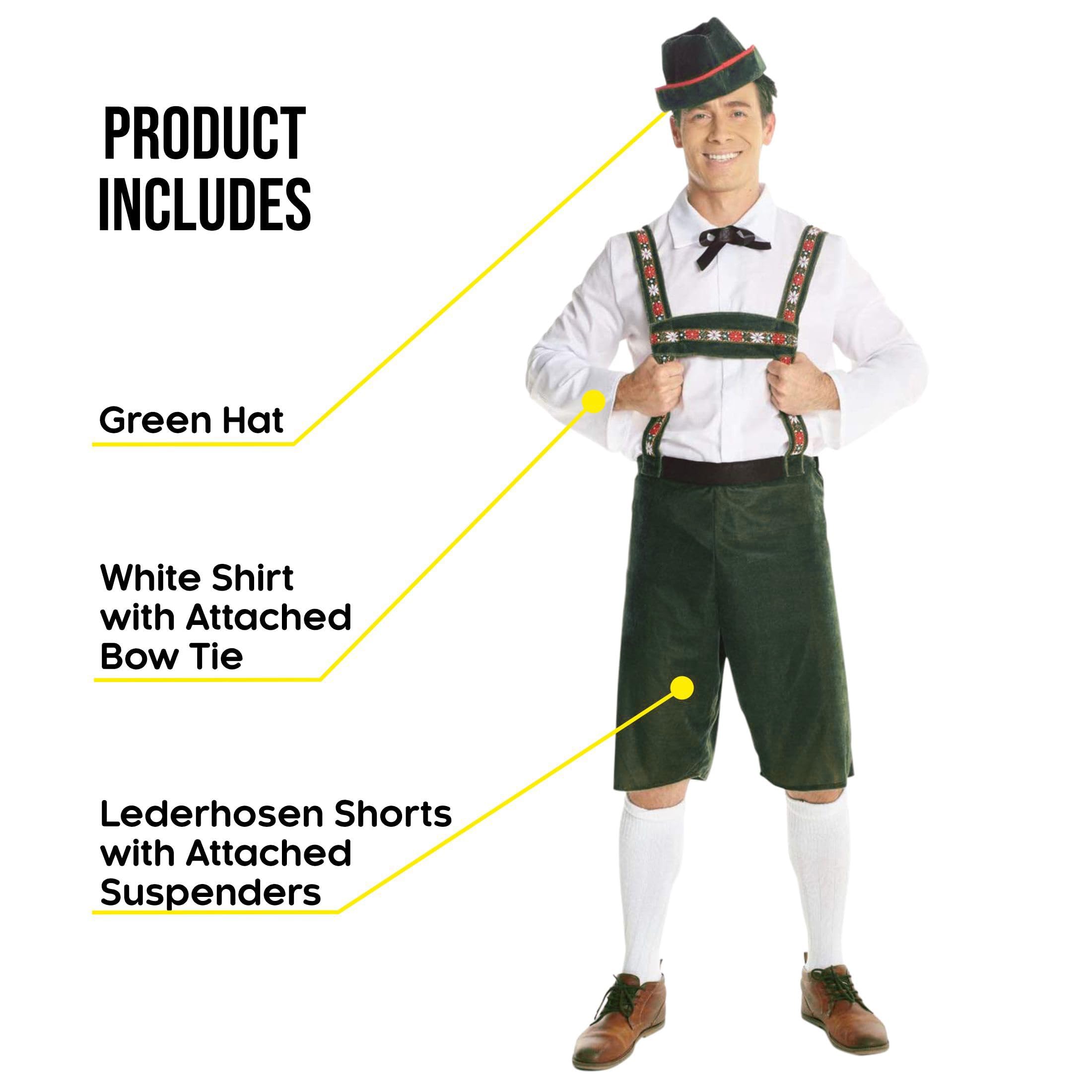 Morph Lederhosen Men Costume, Bavarian Oktoberfest Outfit, German Traditional Attire for Men, Festive Celebration Wear - Image 2