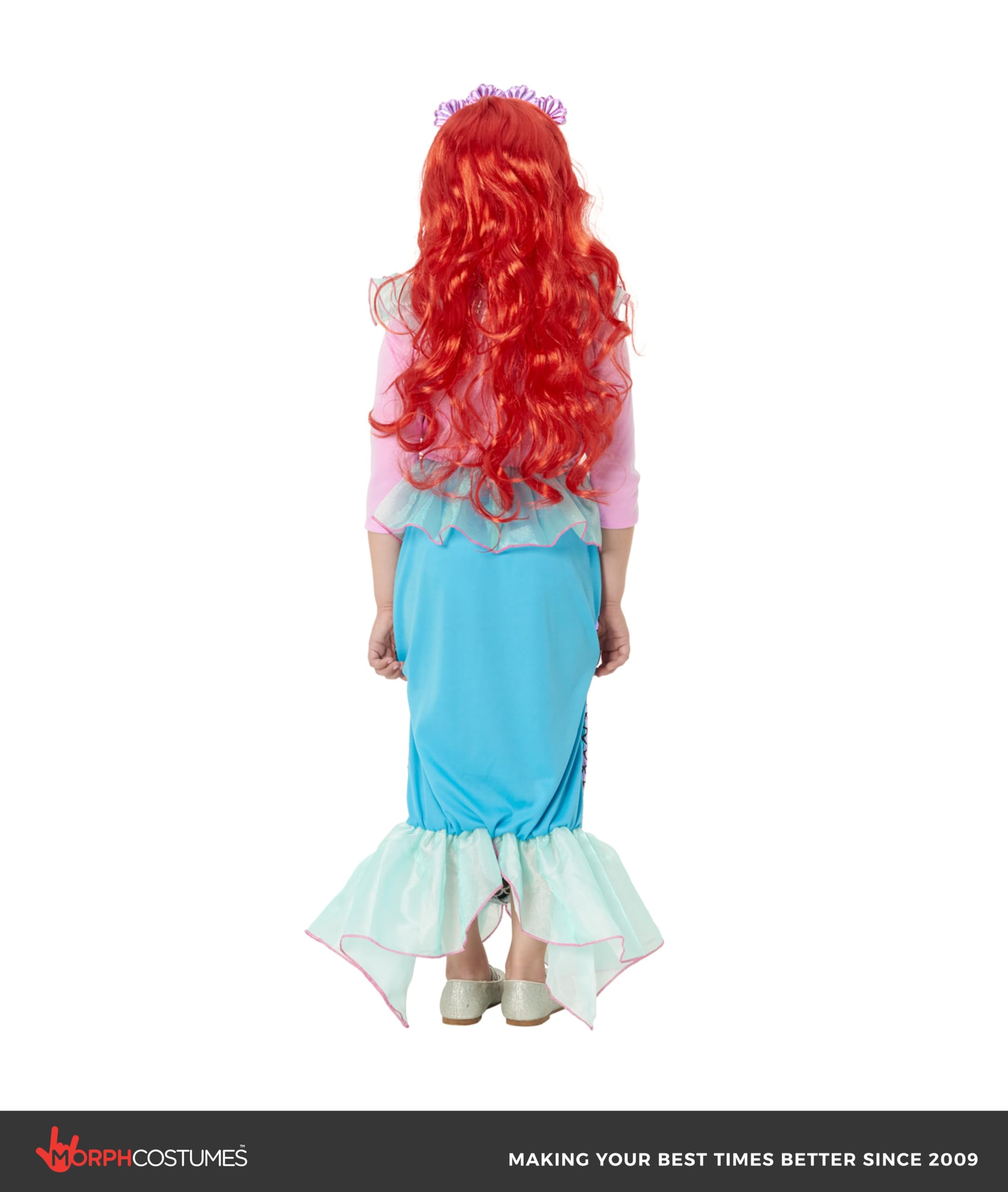 Morph Little Mermaid Costume For Girls, Little Mermaid Dress, Girls Halloween Costume, Halloween Costumes For Kids - Image 6