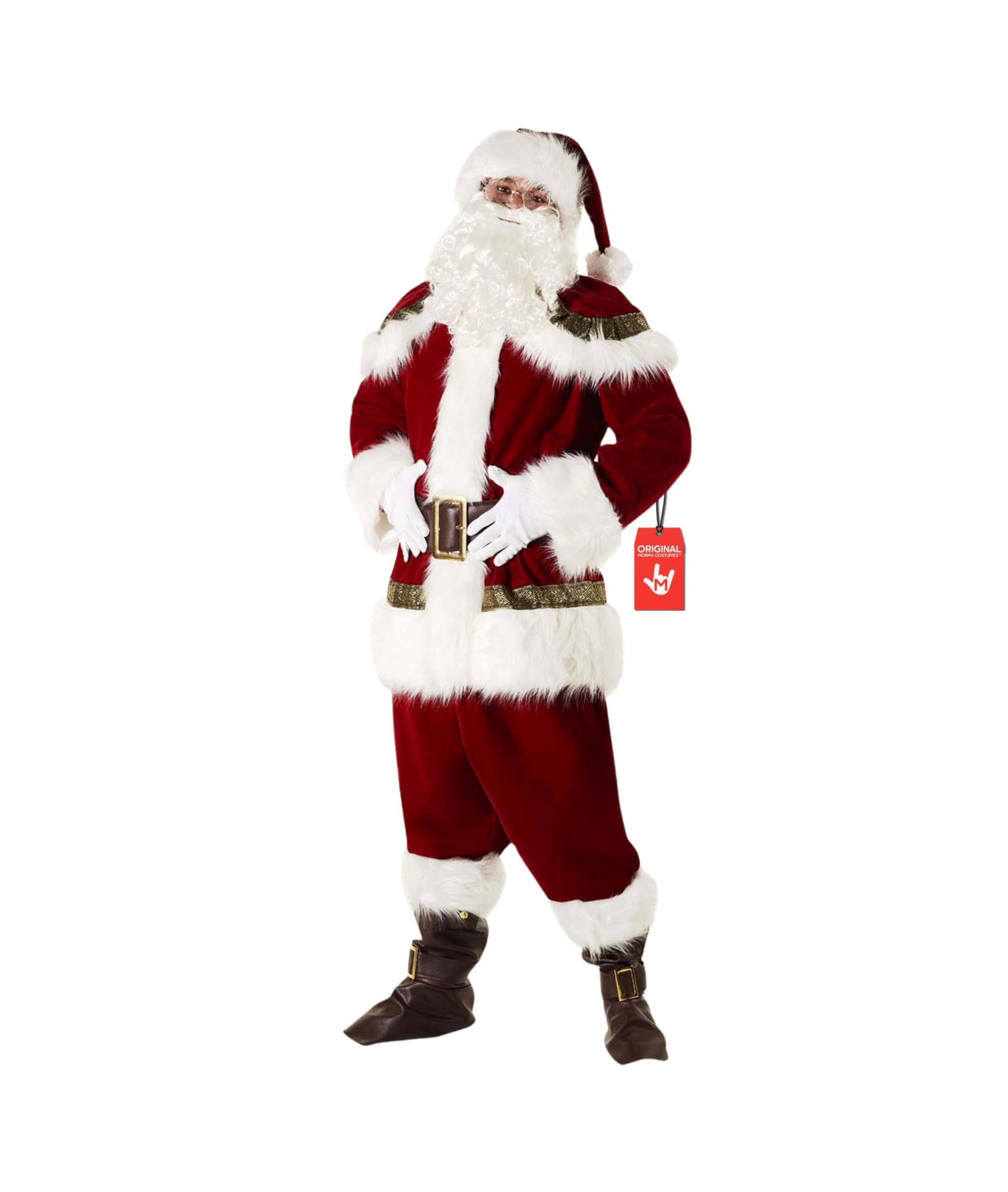 Morph Luxury Santa Costume, Santa Claus Costume for Men, Christmas Suit for Men, Christmas Costumes Adults