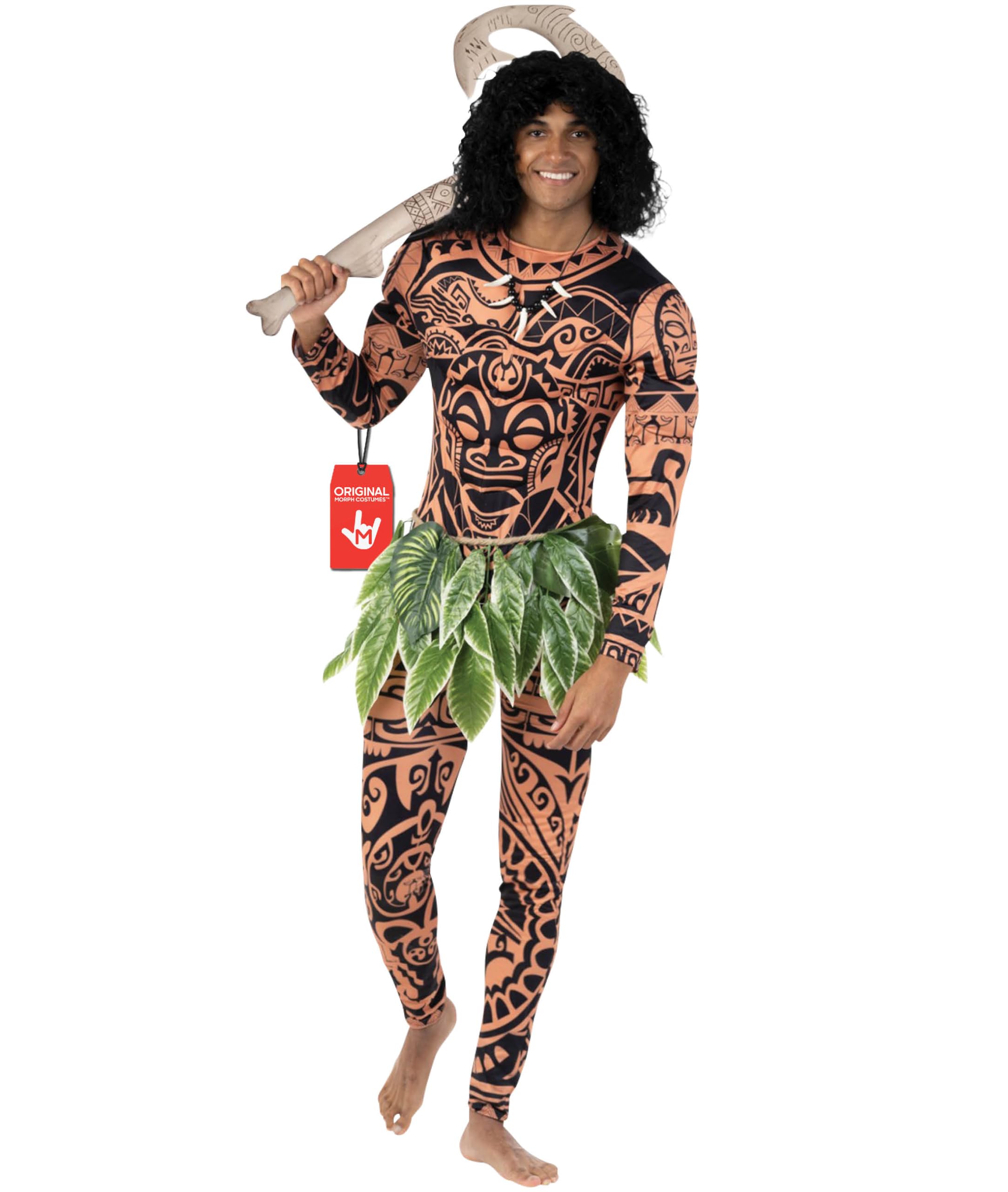 Morph Maui Costume for Men, Hawaiian Tattoo Costumes, Maui Costume Adult, Fancy Dress For Adults, Adult Halloween Costumes