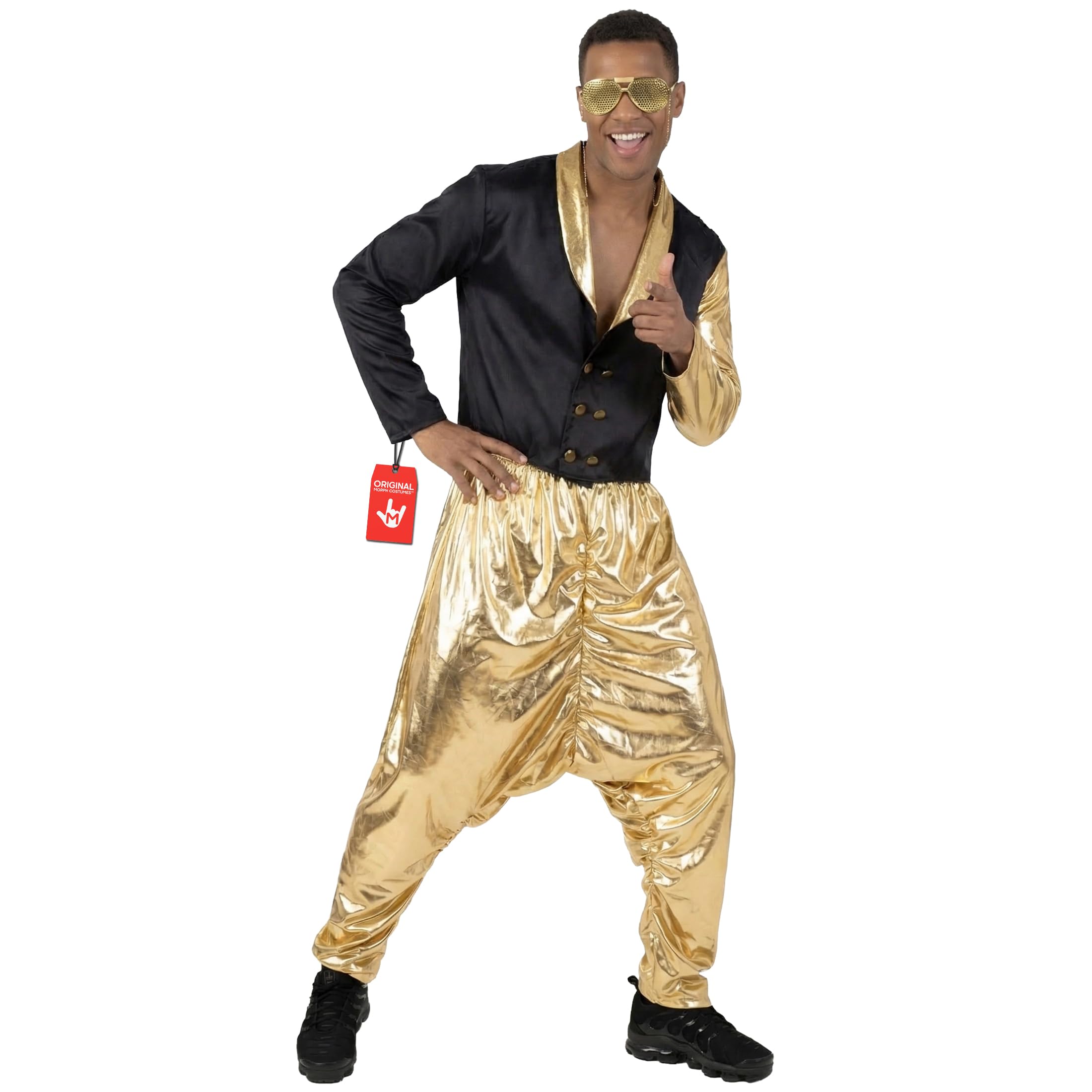 Morph Mc Hammer Costume Men, Mc Hammer Pants, 80s Costumes for Men, 90s Costumes for Mens