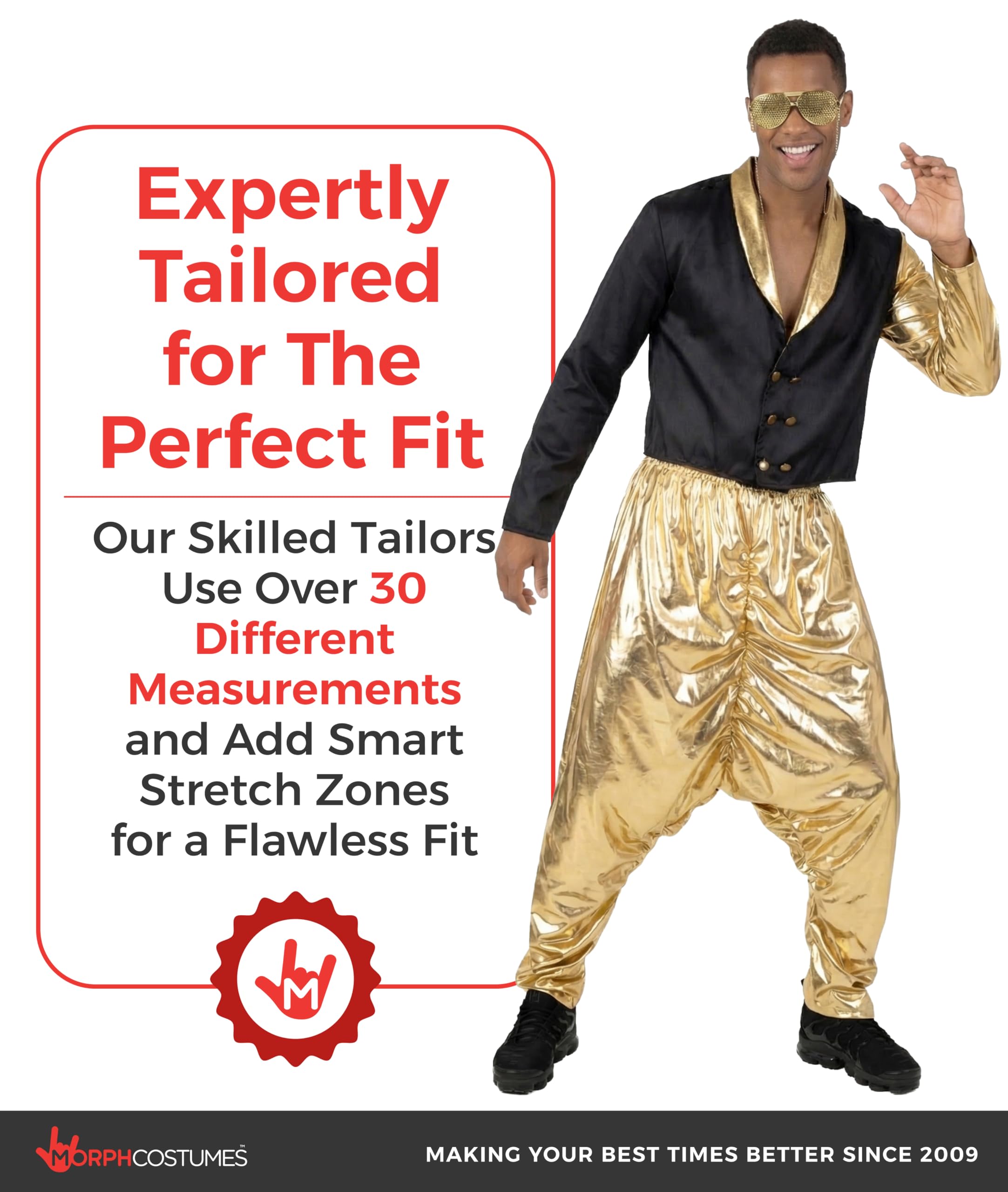 Morph Mc Hammer Costume Men, Mc Hammer Pants, 80s Costumes for Men, 90s Costumes for Mens - Image 7