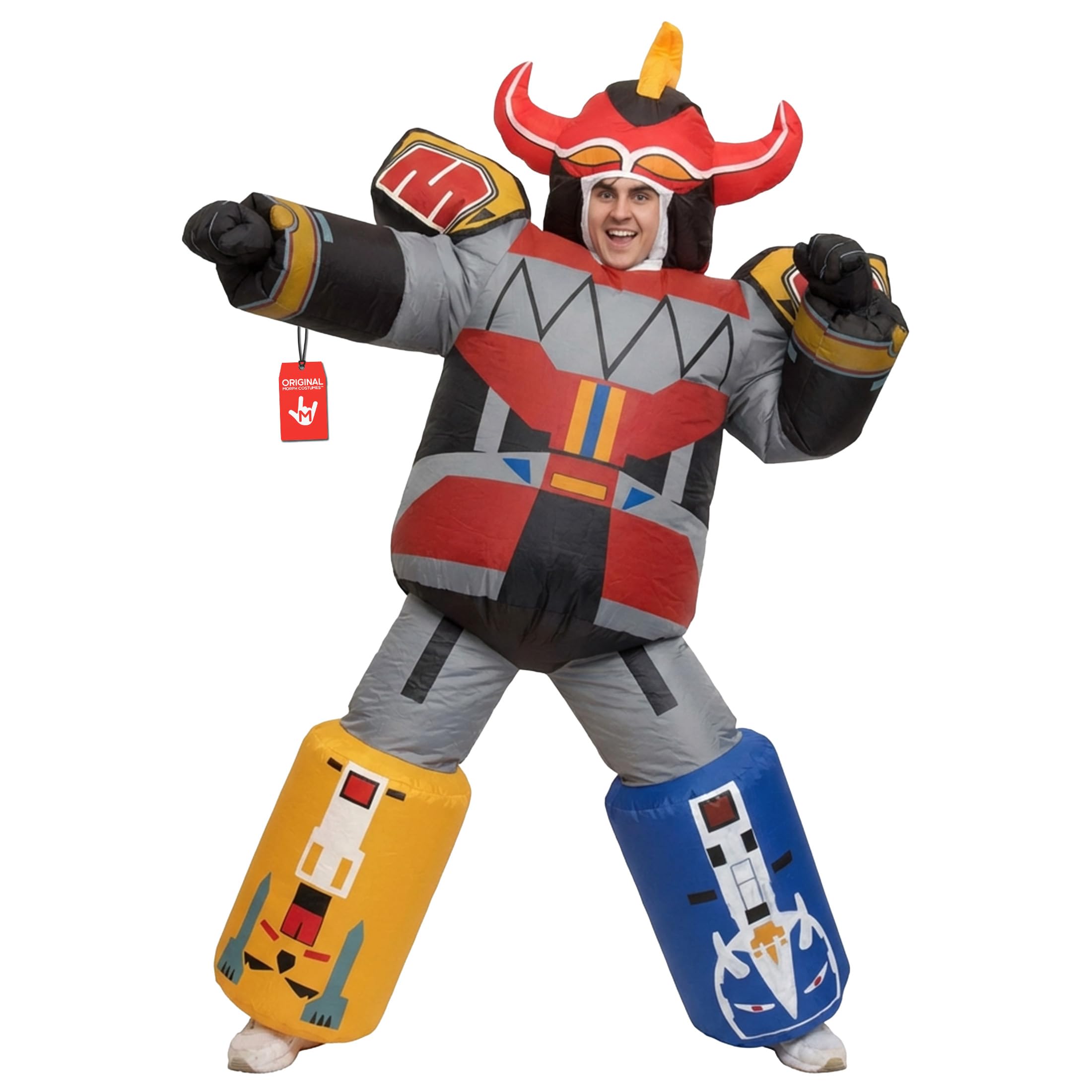 Morph Megazord Costume Adult, Inflatable Megazord Costumes, Mens Inflatable Costume, Blow Up Costumes for Adults