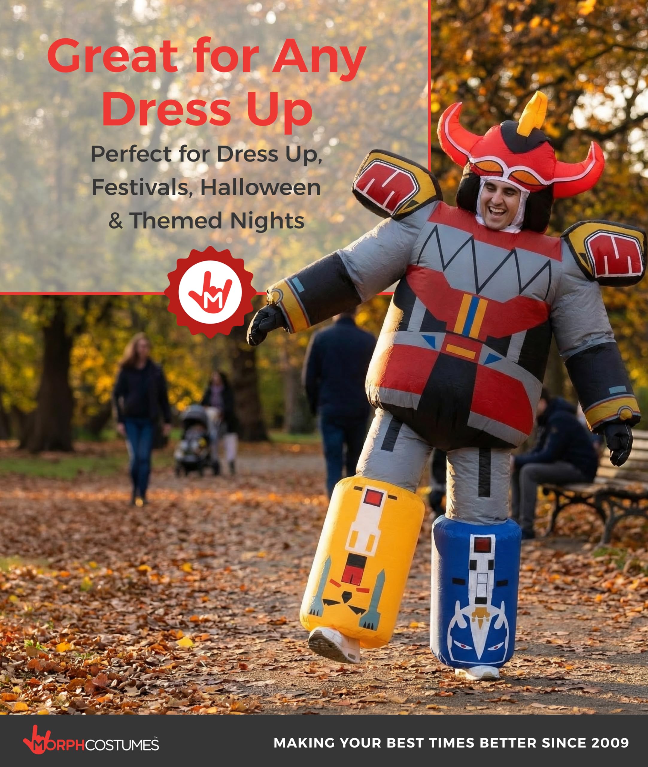 Morph Megazord Costume Adult, Inflatable Megazord Costumes, Mens Inflatable Costume, Blow Up Costumes for Adults - Image 6