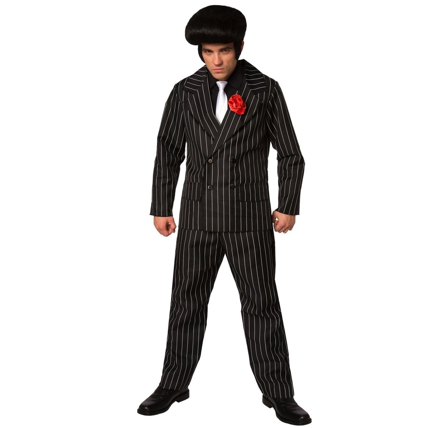 Morph Men's Gangster Costume, Men's 1920s Costume, Mens Mafia Outfit