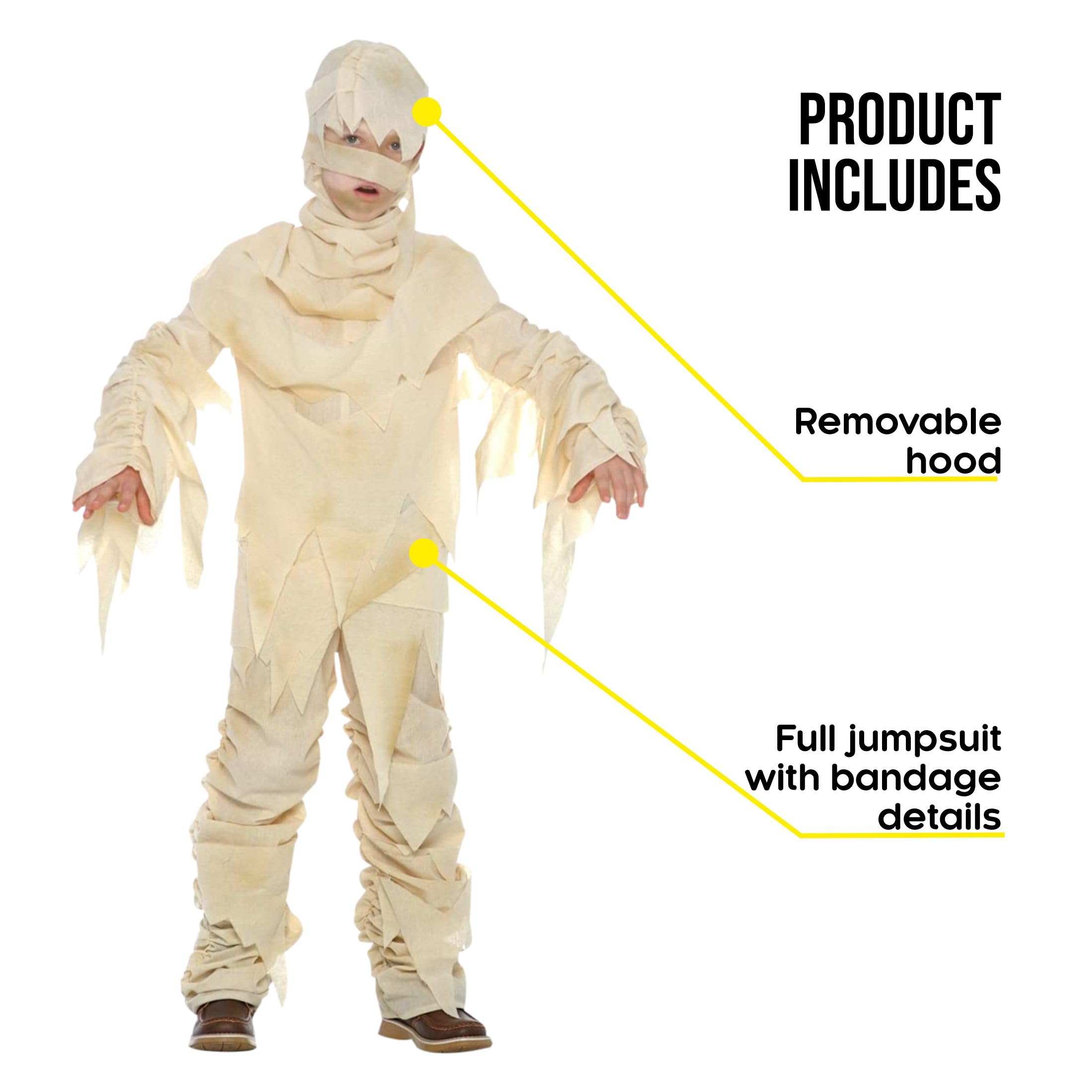 Morph Mummy Costume for Kids, Kids Mummy Costume, Scary Costumes for Kid - Image 6