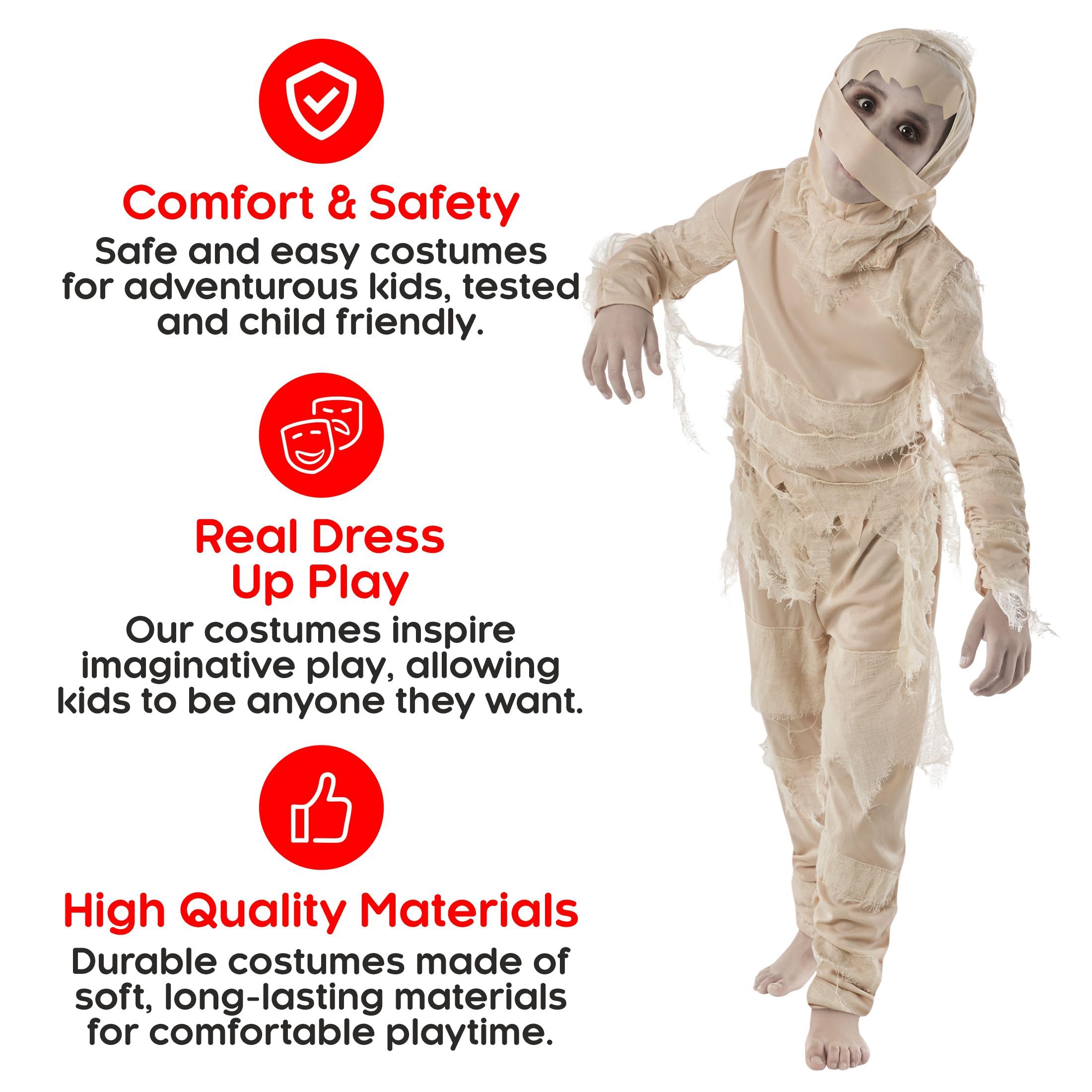 Morph Mummy Costume for Kids, Mummy Costumes for Boys, Scary Girl Costume, Scary Costumes for Kids - Image 4