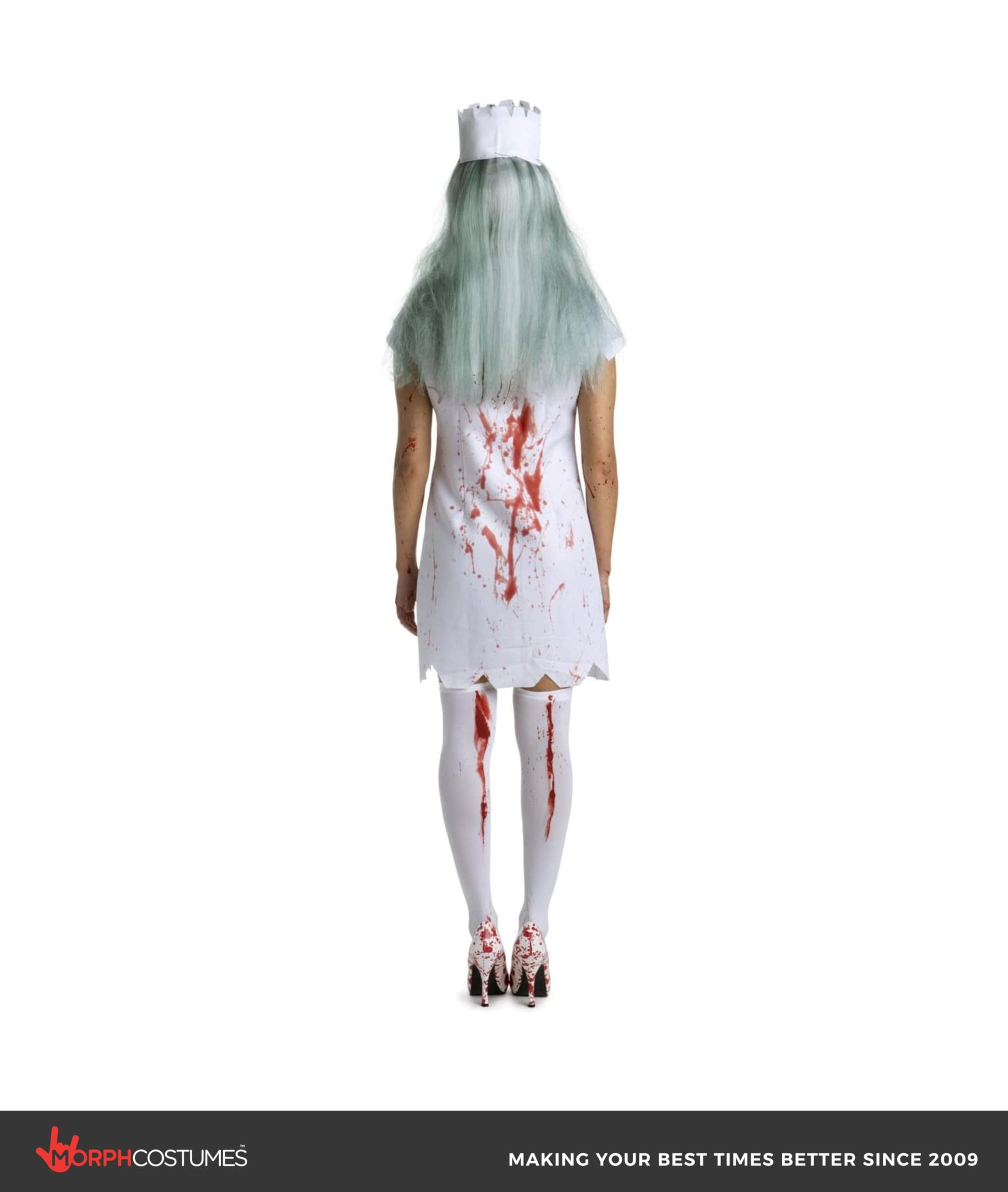 Morph Nurse Halloween Costume for Women, Scary Zombie Nurse Outfit, Creepy Nurse Attire for Halloween Fun - Image 5