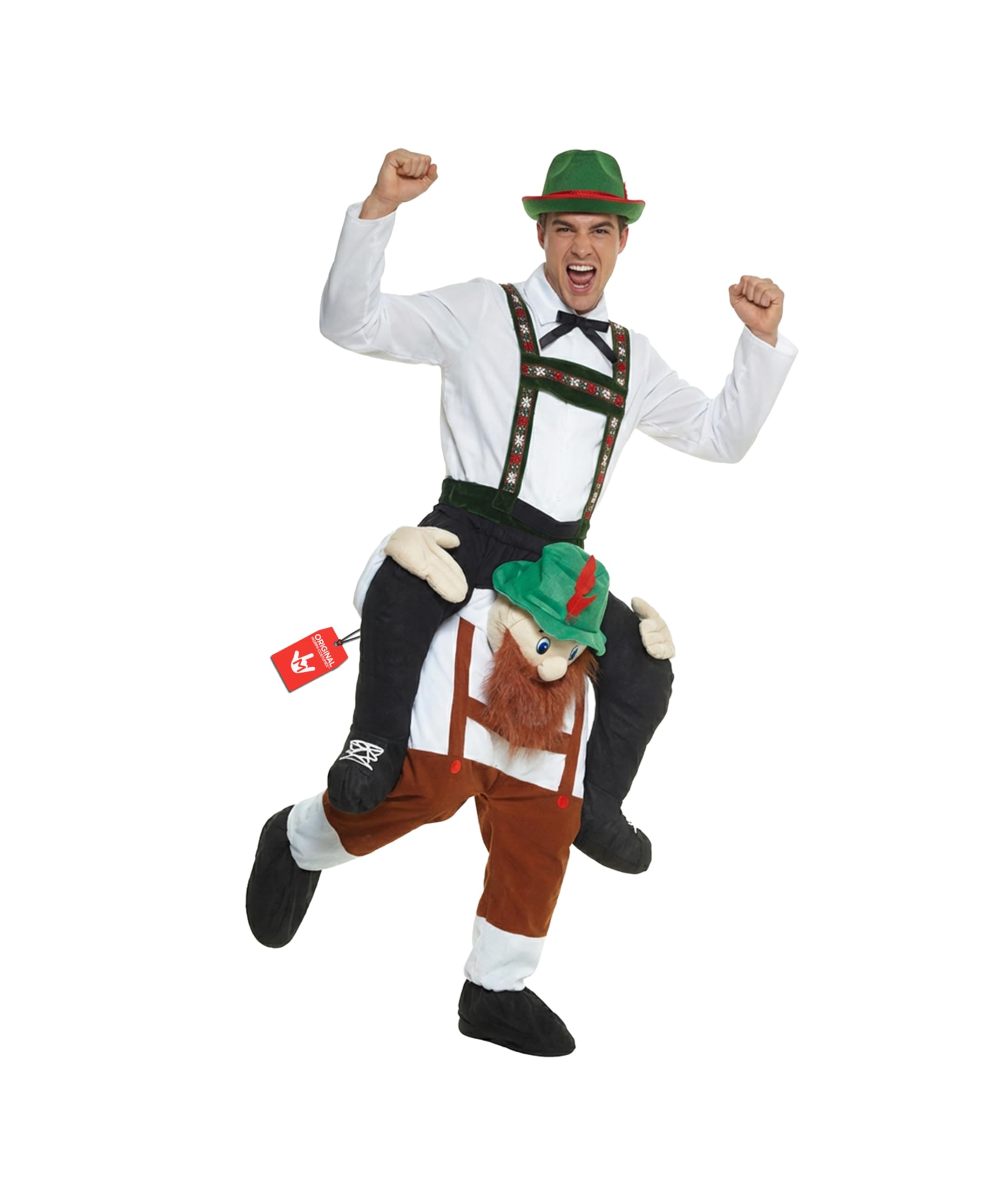 Morph Oktoberfest Costume for Men, German Beer Costume Men, Oktoberfest Piggyback Costume, Beer Halloween Costumes for Men