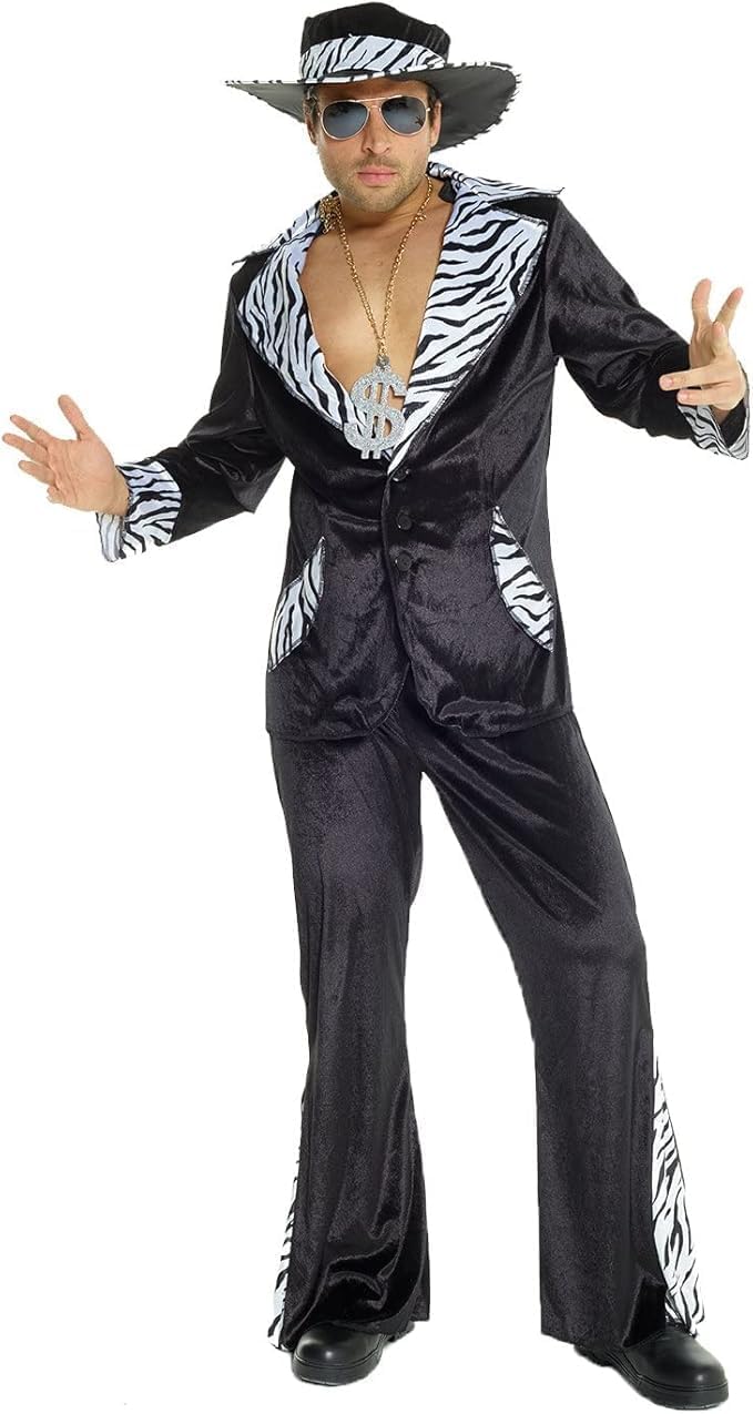 Morph Pimp Costume For Men, Pimp Suits For Men, Pimp Coat, 70s Suit for Men
