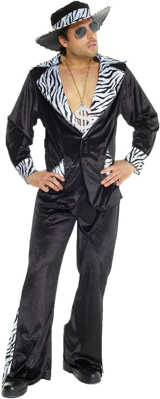 Morph Pimp Costume For Men, Pimp Suits For Men, Pimp Coat, 70s Suit for Men - Image 4
