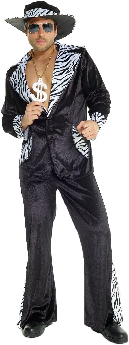 Morph Pimp Costume For Men, Pimp Suits For Men, Pimp Coat, 70s Suit for Men - Image 5