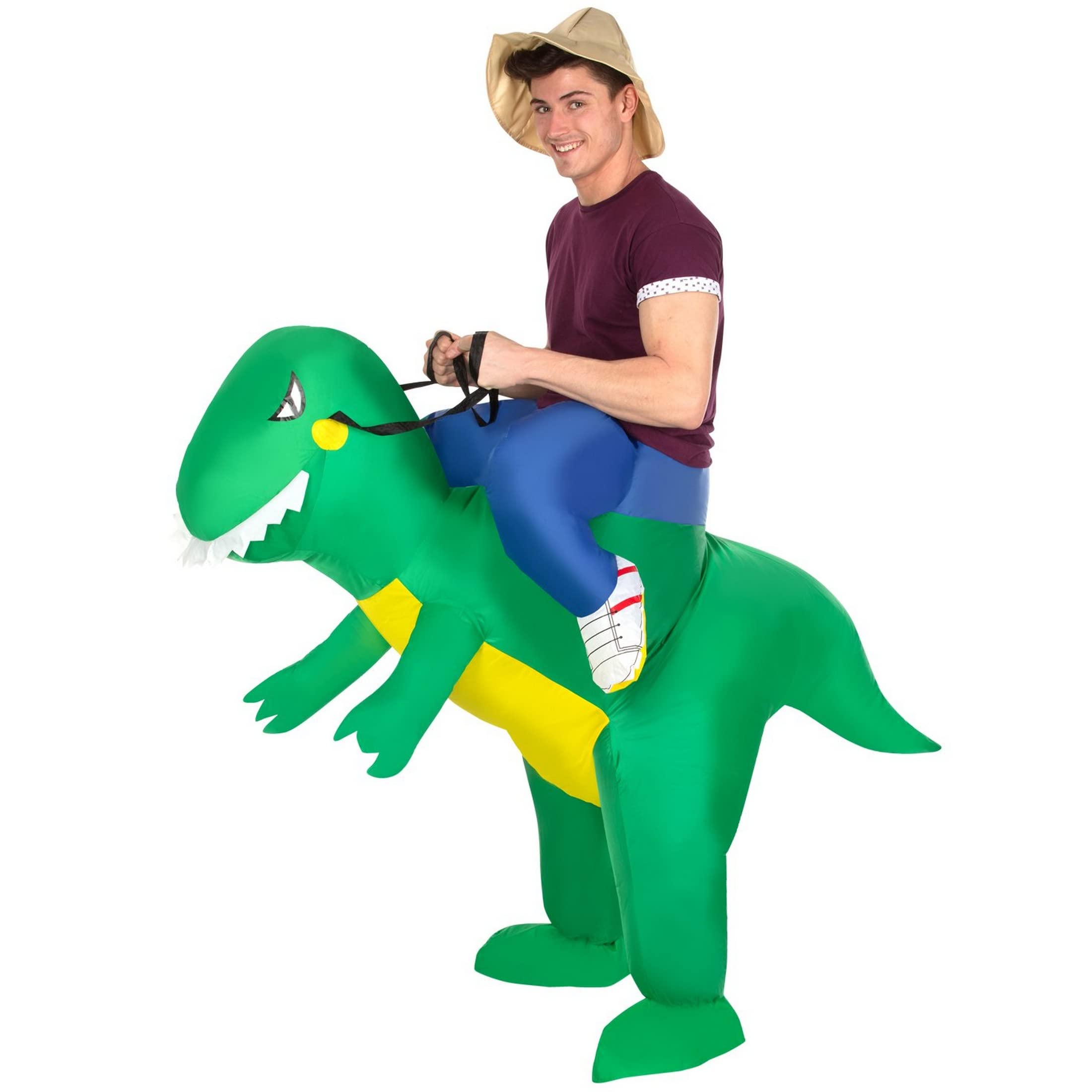 Morph Premium Disfraz Dinosaurio Hinchable Adulto (con Bolsillo) Disfraz Hinchable Adulto, Disfraces Inflables Dinosaurios Hombre Mujer, Disfraz Carnaval Adulto - Image 7
