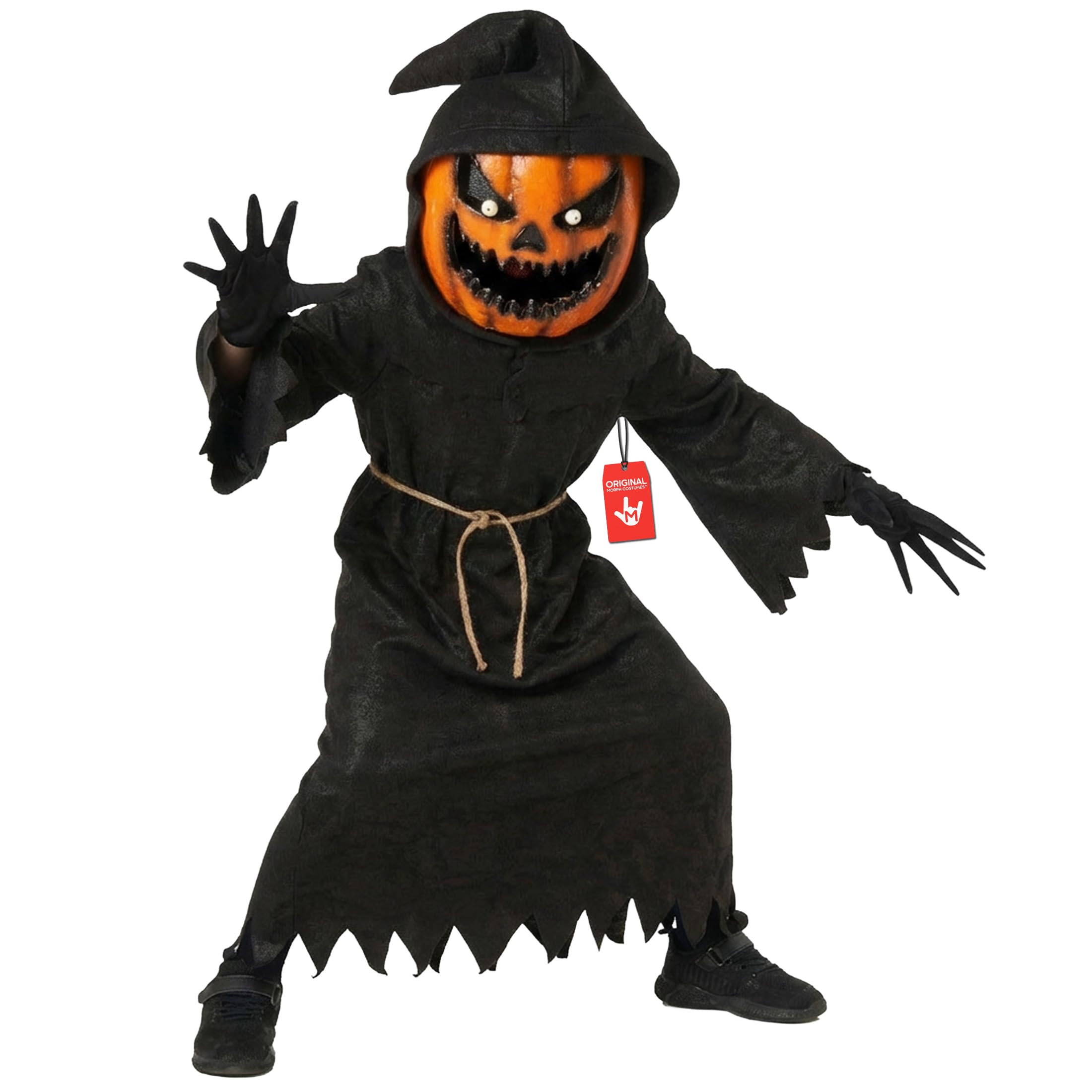 Morph Pumpkin Costume Kids, Pumpkin Grim Reaper Costume Kid, Halloween Costumes For Kids, Scary Halloween Costumes For Boys