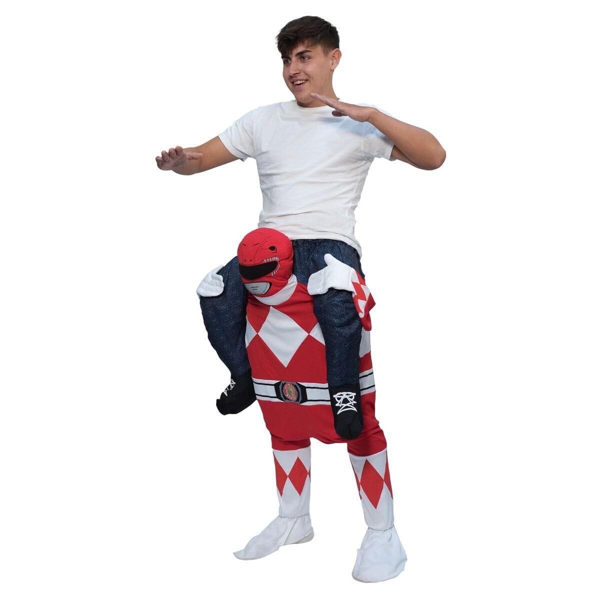 Morph Red Power Ranger Costume, Red Power Ranger Piggyback Costume, Red Ranger Ride on Costume, Power Ranger Piggyback - Image 2