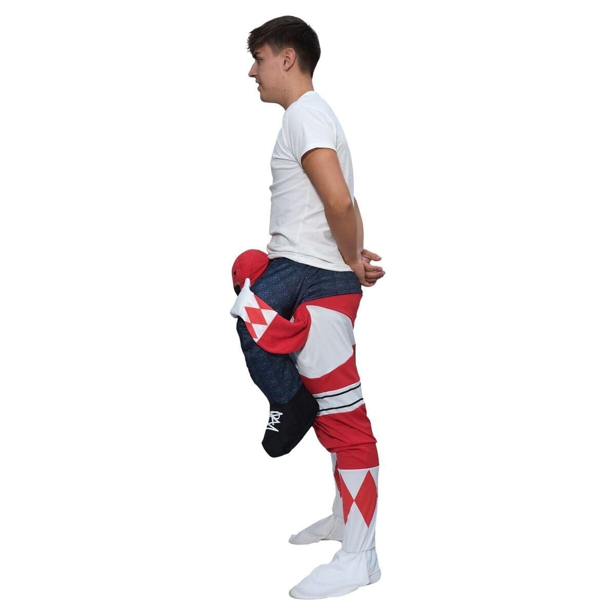 Morph Red Power Ranger Costume, Red Power Ranger Piggyback Costume, Red Ranger Ride on Costume, Power Ranger Piggyback - Image 3