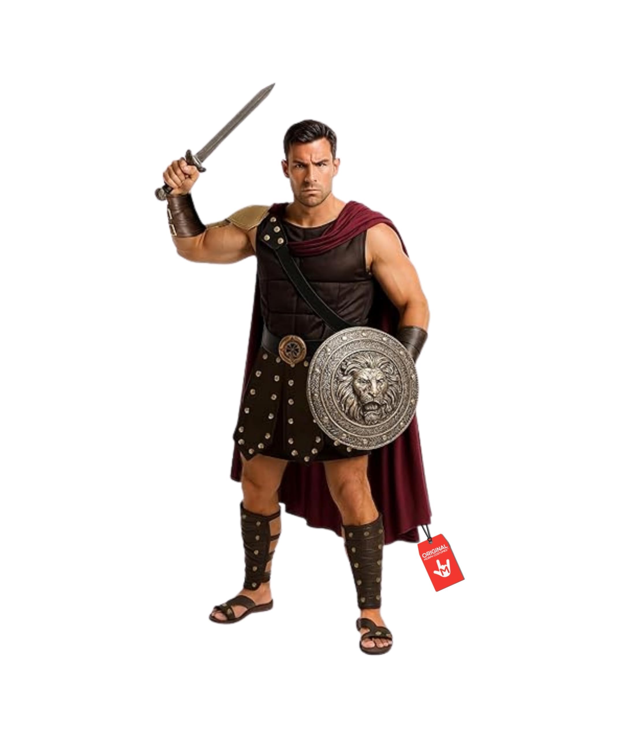 Morph Roman Gladiator Costume for Men, Knight Costume Men, Spartan Warrior Costumes, Mens Spartan Costumes