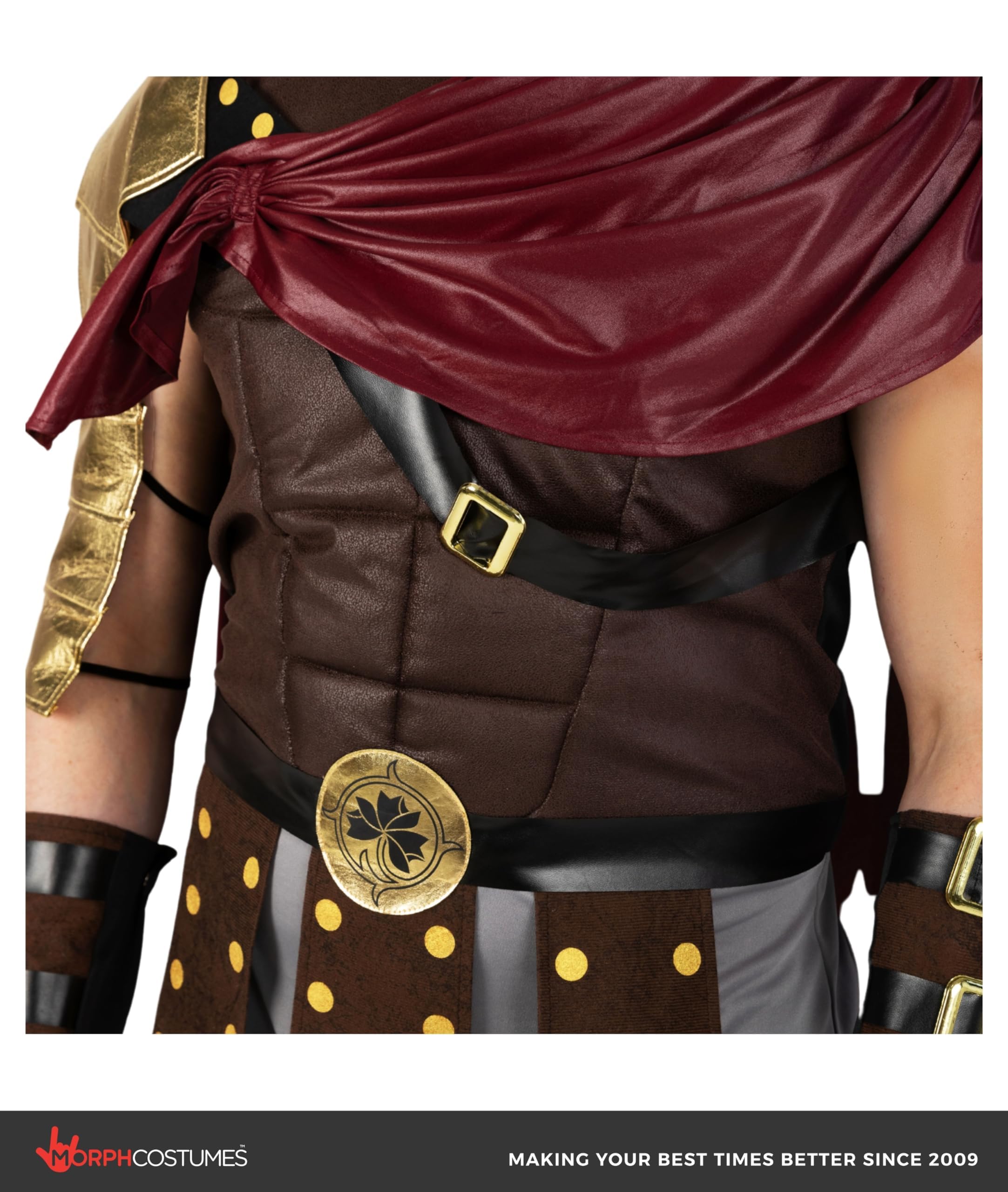 Morph Roman Gladiator Costume for Men, Knight Costume Men, Spartan Warrior Costumes, Mens Spartan Costumes - Image 4