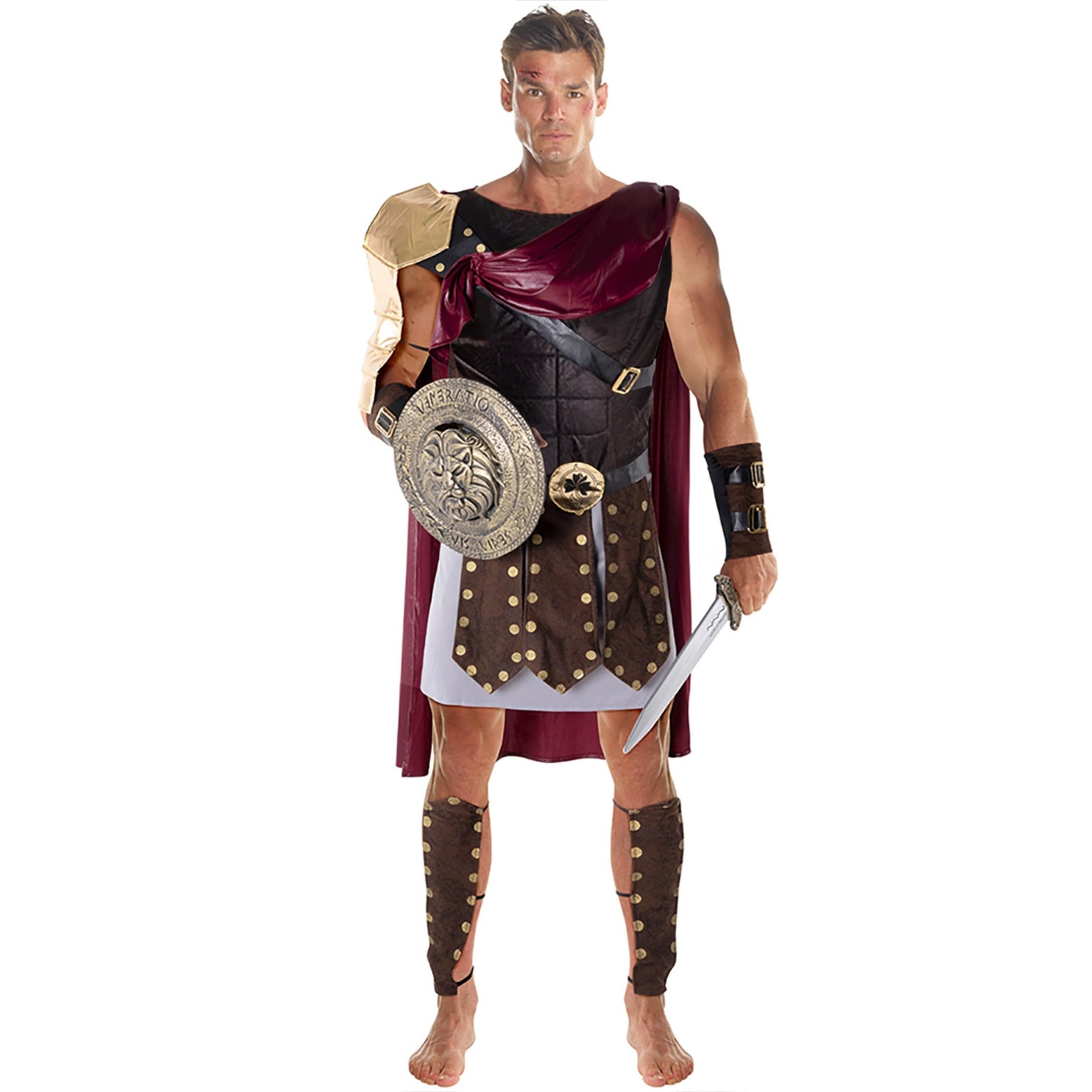 Morph Roman Gladiator Costume for Men, Knight Costume Men, Spartan Warrior Costumes, Mens Spartan Costumes - Image 6