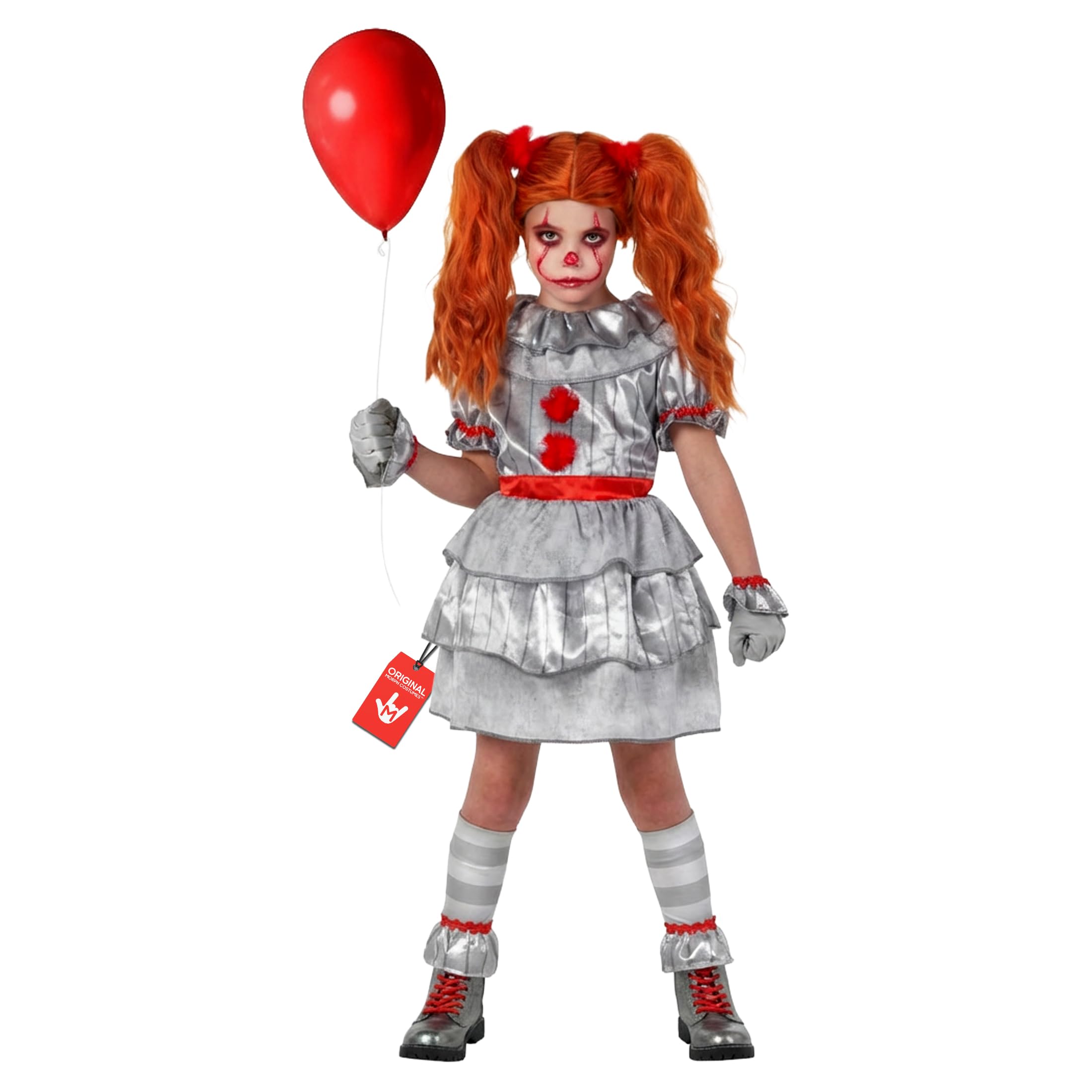 Morph Scary Clown Costume For Kids, Scary Clown Costume, Girls Halloween Costumes, Halloween Costumes For Kids
