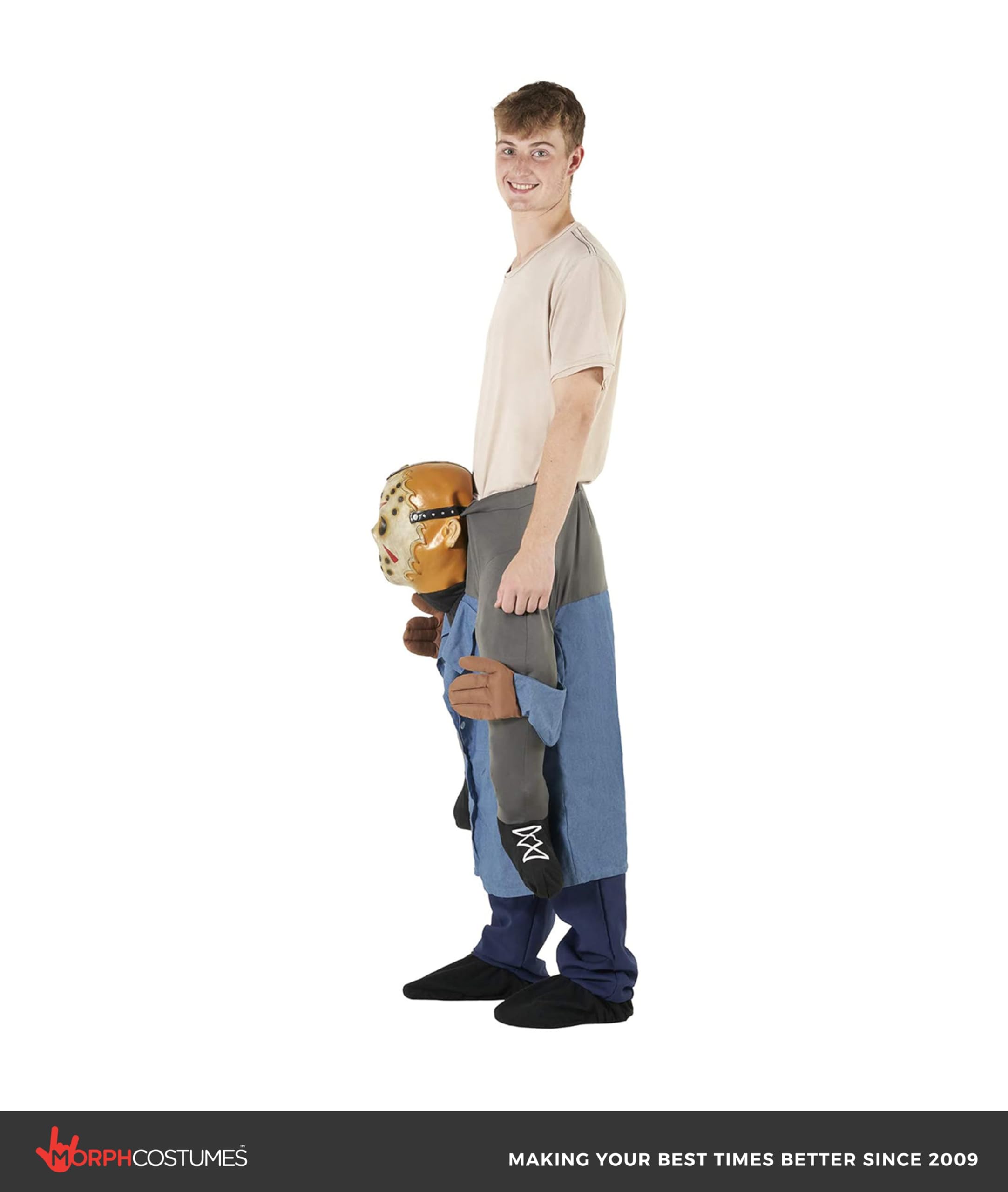 Morph Serial Killer Piggyback Costume Adult, Piggy Back Costume Adult, Killer Halloween Costumes for Men - Image 4