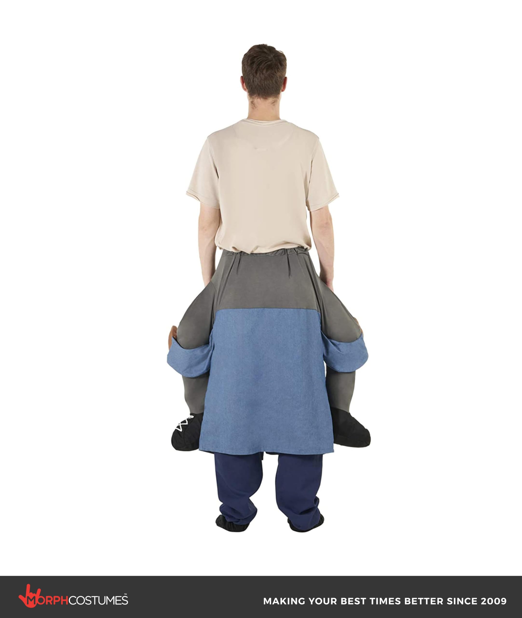 Morph Serial Killer Piggyback Costume Adult, Piggy Back Costume Adult, Killer Halloween Costumes for Men - Image 5