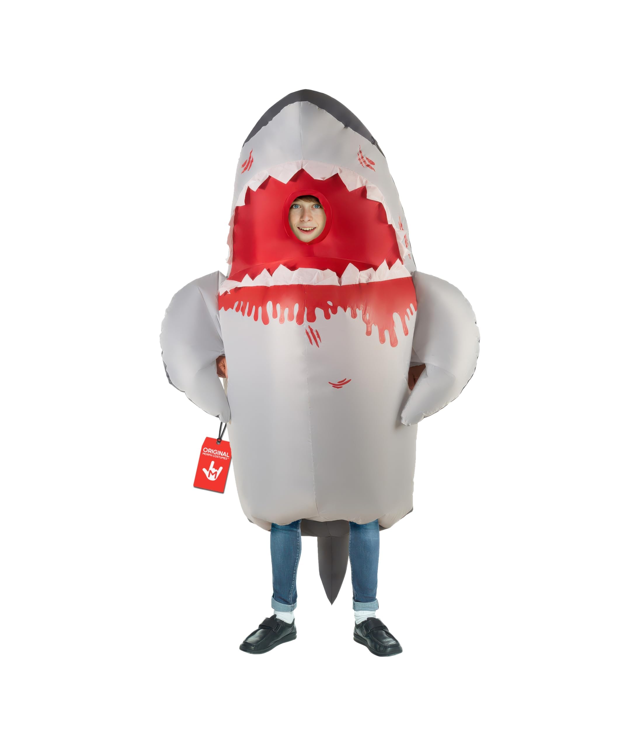 Morph Shark Inflatable Costume Kids, Shark Blow Up Costume Kids,