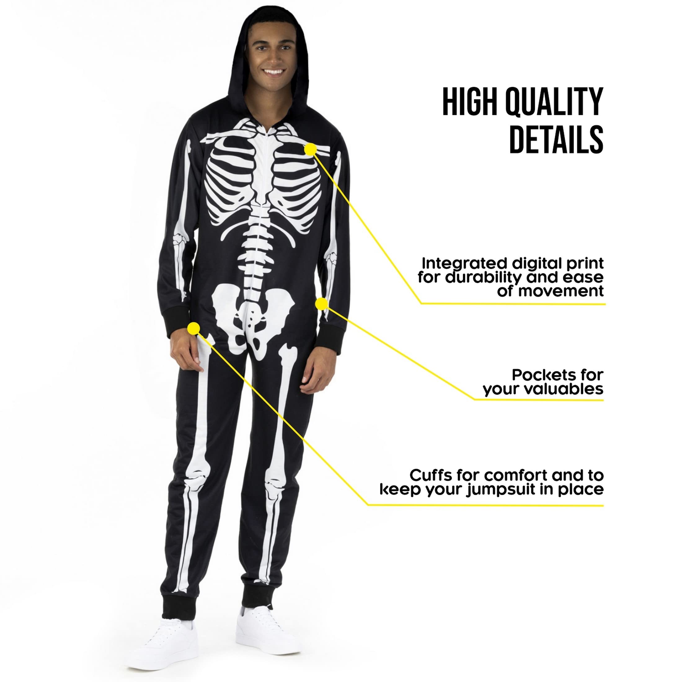 Morph Skeleton Costume Men, Adult Skeleton Costume, Halloween Costumes For Men, Halloween Costumes For Adults - Image 2