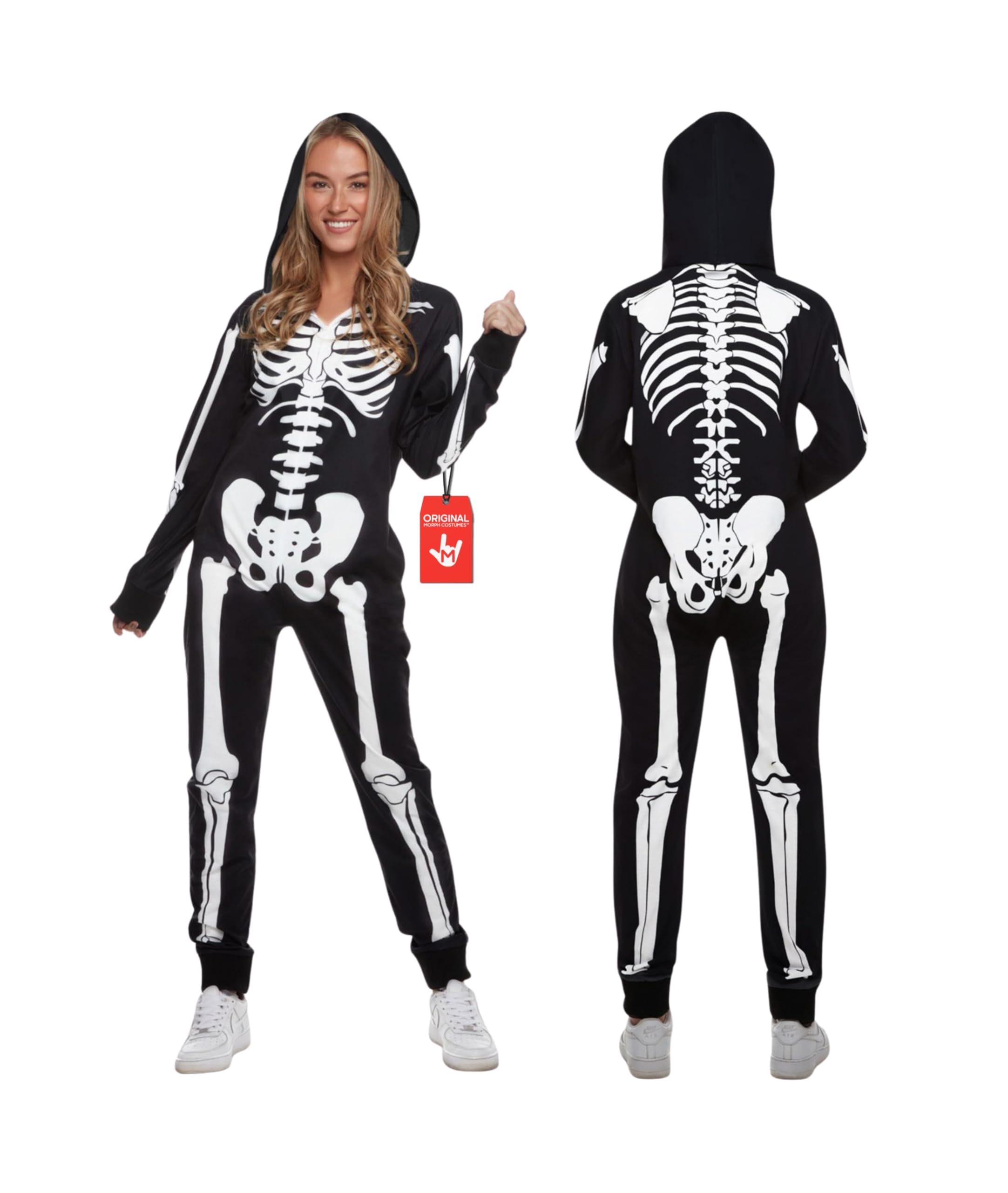 Morph Skeleton Costume Women, Skeleton Jumpsuit Womens, Halloween Costume Adult Women