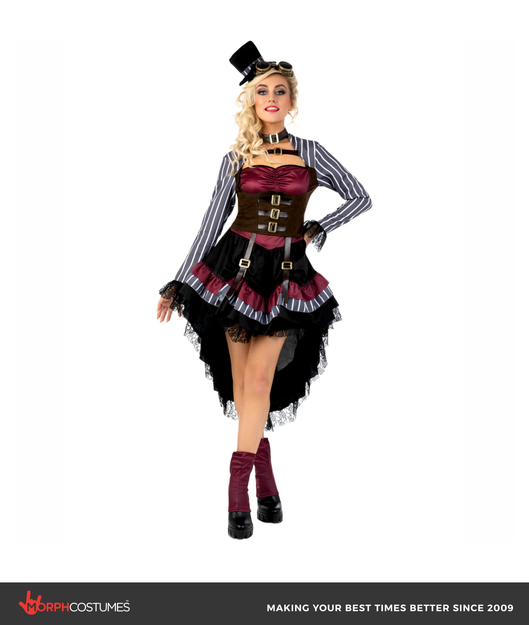 Morph, Steampunk Halloween Costumes, Victorian Steampunk Costumes for Women, Steampunk Costume Women - Image 3