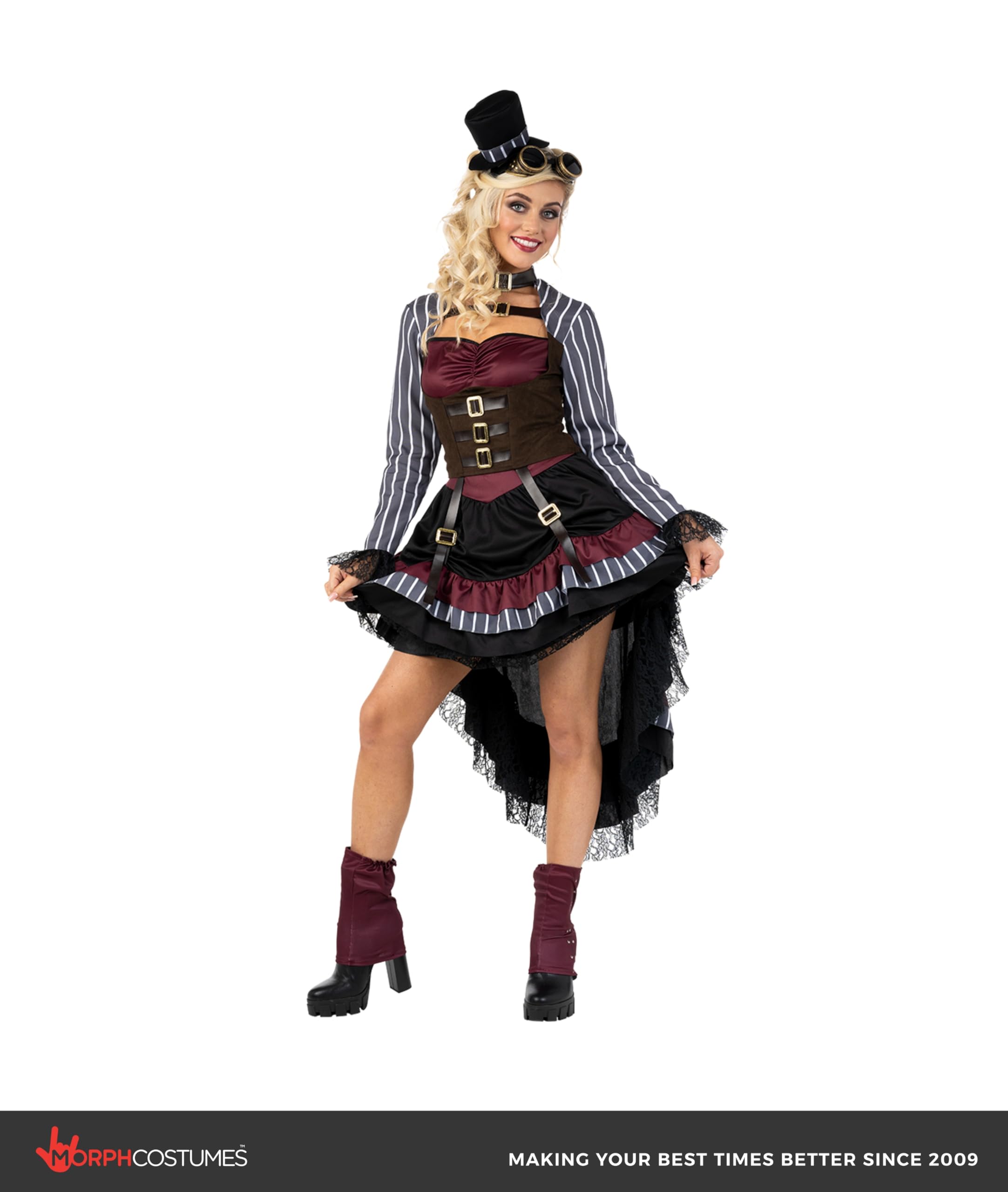 Morph, Steampunk Halloween Costumes, Victorian Steampunk Costumes for Women, Steampunk Costume Women - Image 4