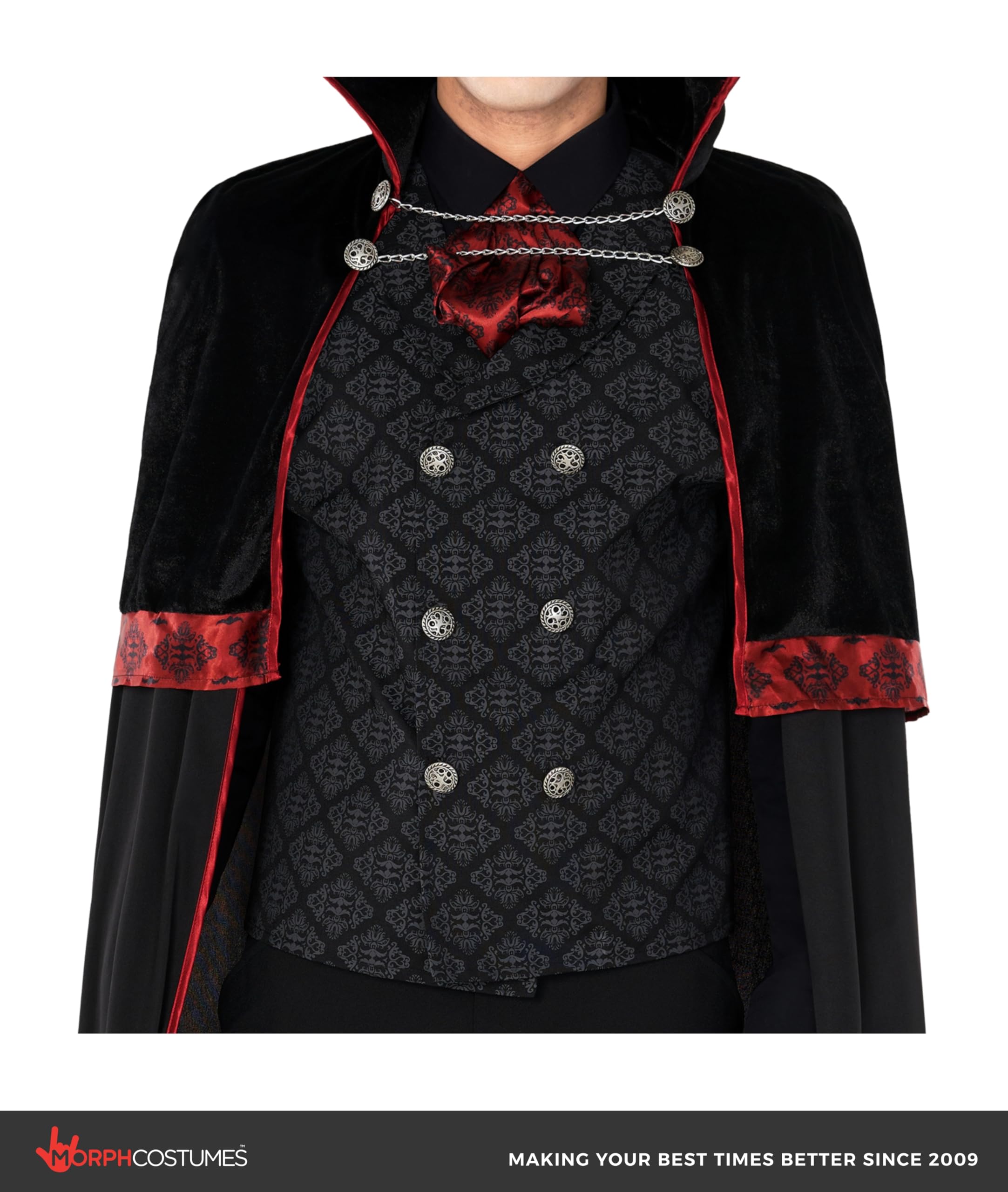 Morph Vampire Costume Men, Mens Gothic Vampire Costume, Jack The Ripper Costumes, Halloween Costumes For Men - Image 5