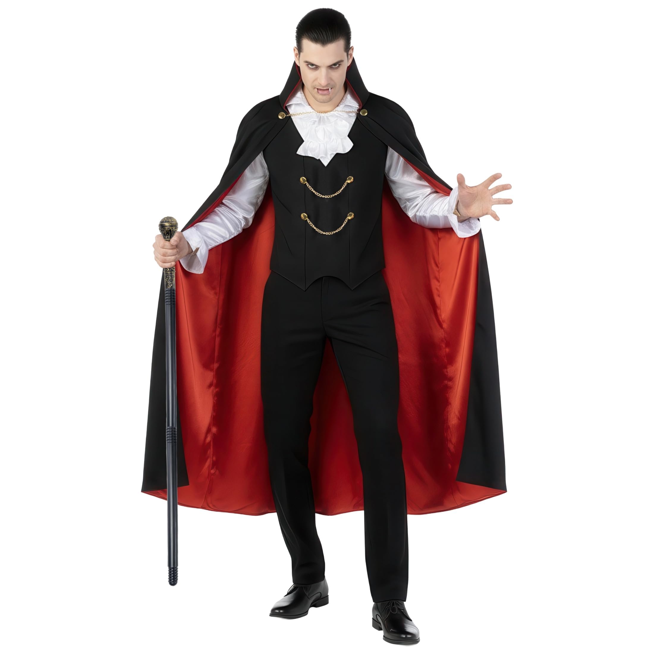 Morph Vampire Costumes Men, Male Vampire Costume, Mens Dracula Costume Adult, Dracula Costumes for Mens