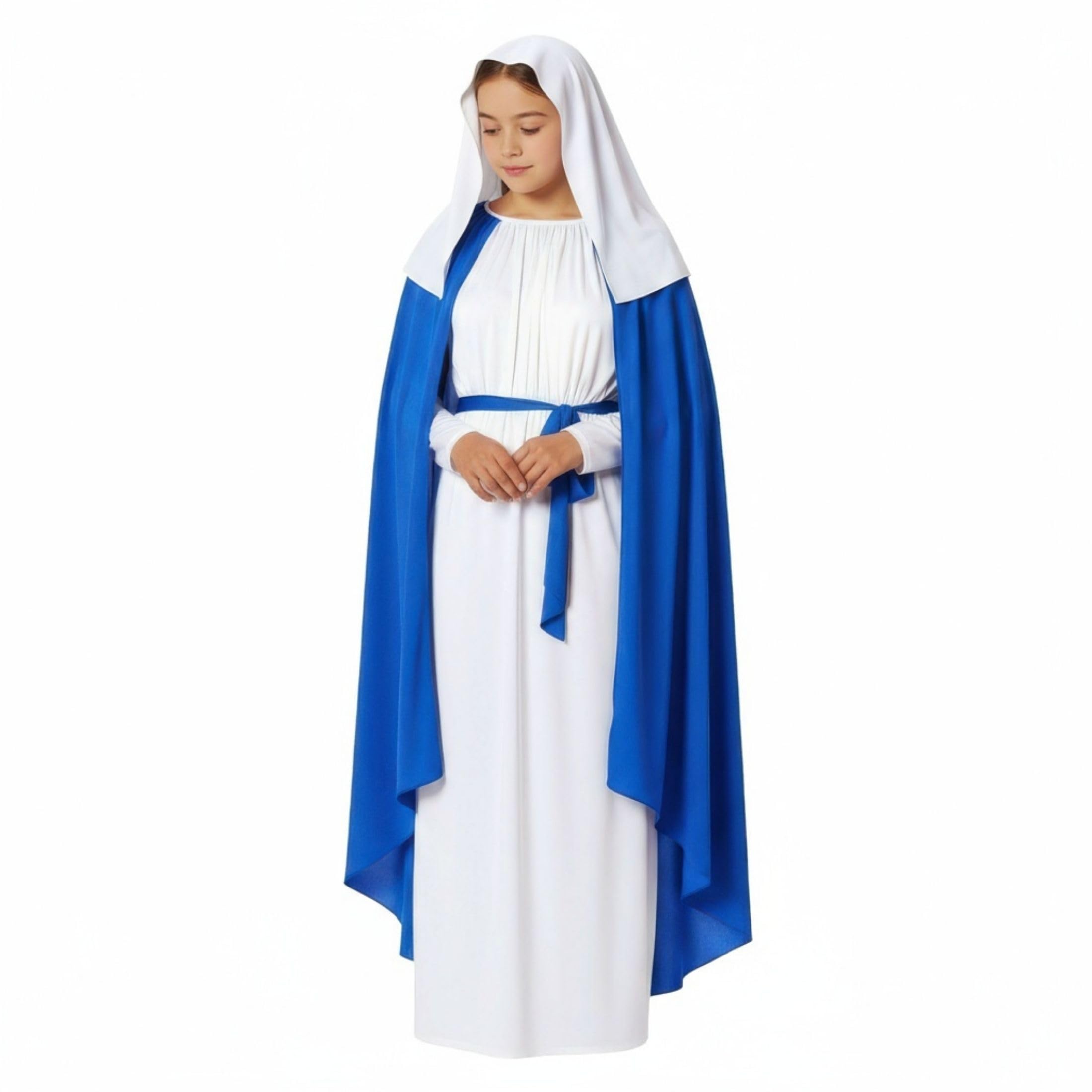 Morph Virgin Mary Costume for Kids, Mary Costume for Girls, Nativity Costumes for Kids, Christmas Costumes for Girls - Image 4