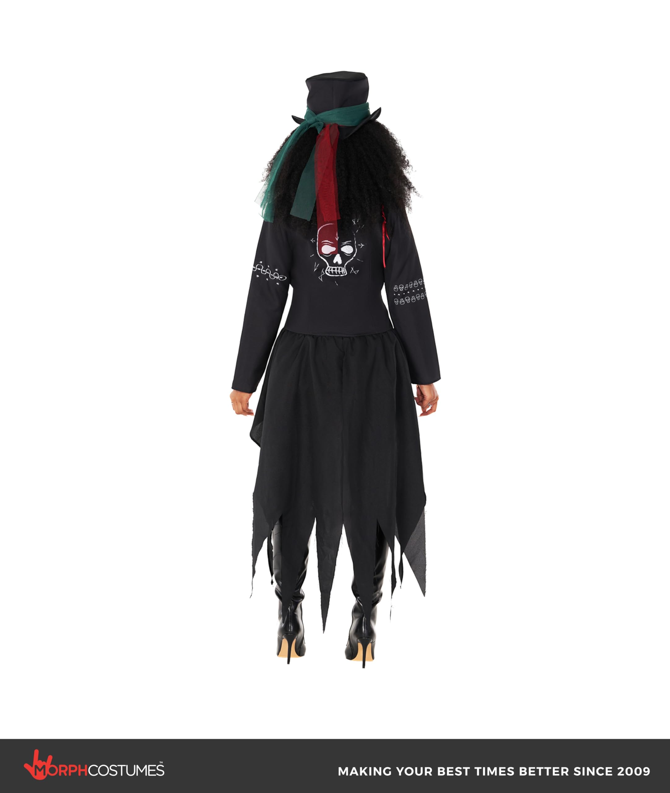 Morph Voodoo Costume for Women, Voodoo Priestess Costume, Womens Scary Witch Costumes - Image 4
