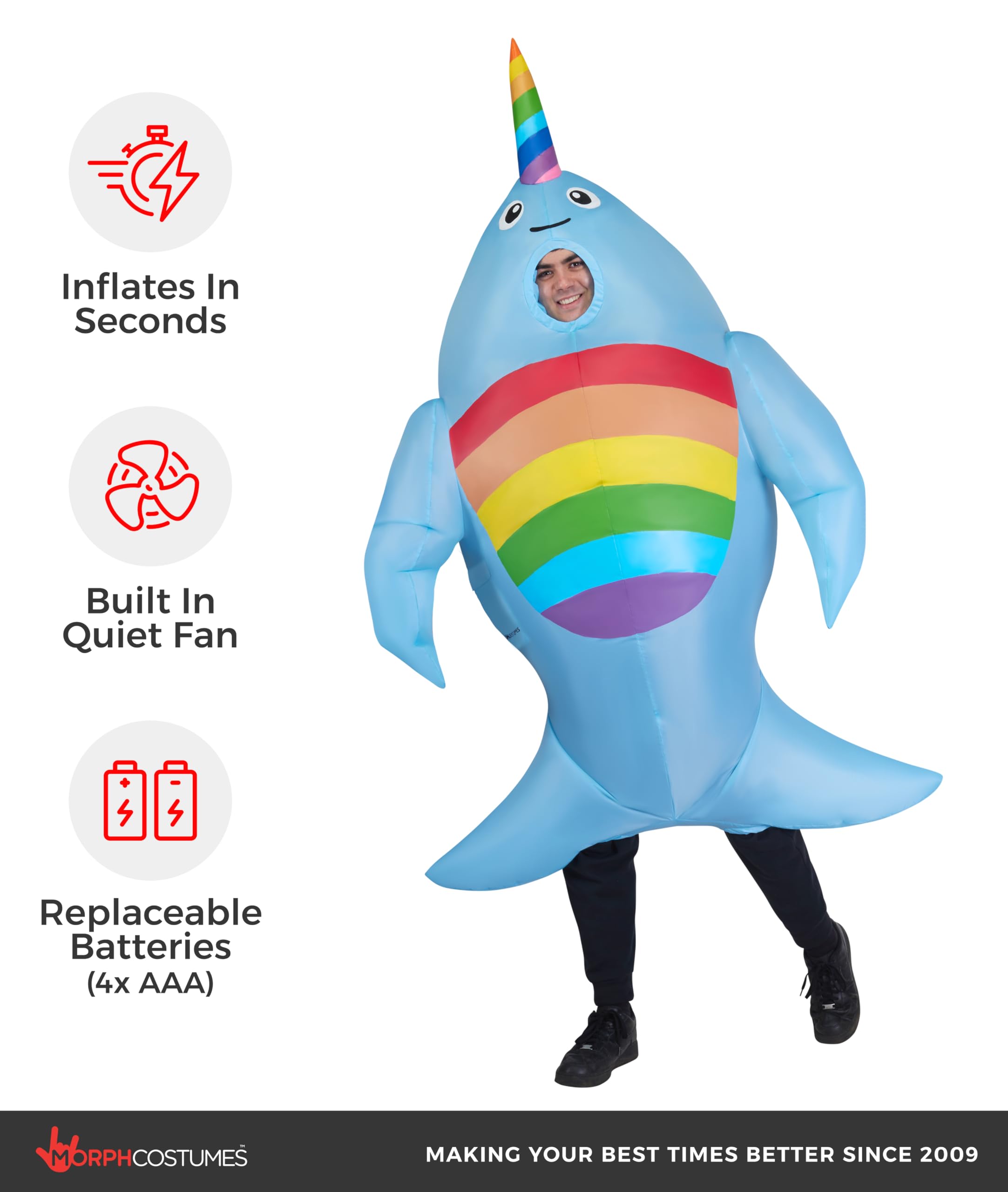 Morph Whale Costume, Inflatable Whale Costume, Adult Whale Costume, Whale Shark Costume , Inflatable Sea Creatures Whale - Image 3