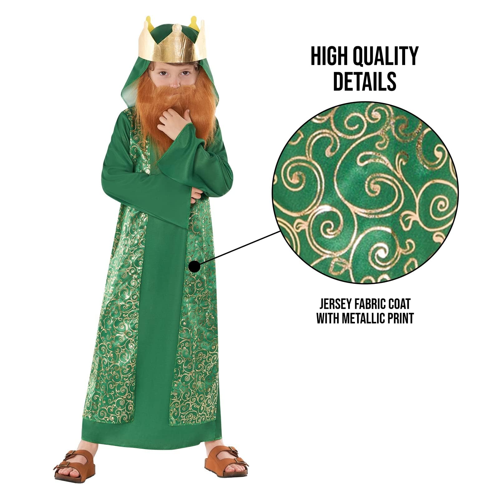 Morph Wiseman Costume Kids, Boys Shepherd Costume, Saint Outfit, Catholic Saints Costumes, Nativity Costumes For Kids - Image 3