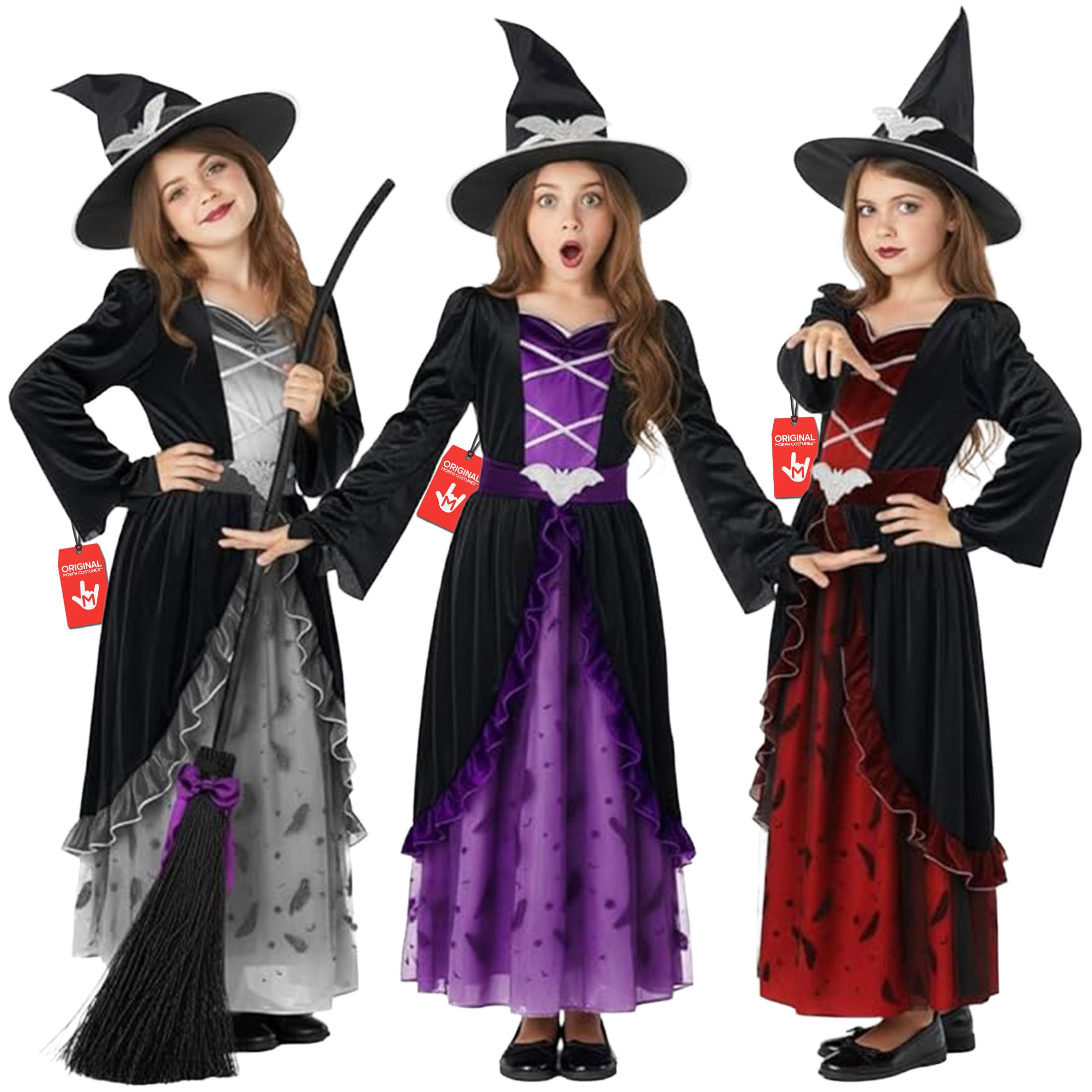 Morph Witch Costume Kids, Witch Costume For Girls, Halloween Costumes For Girls And Toddler