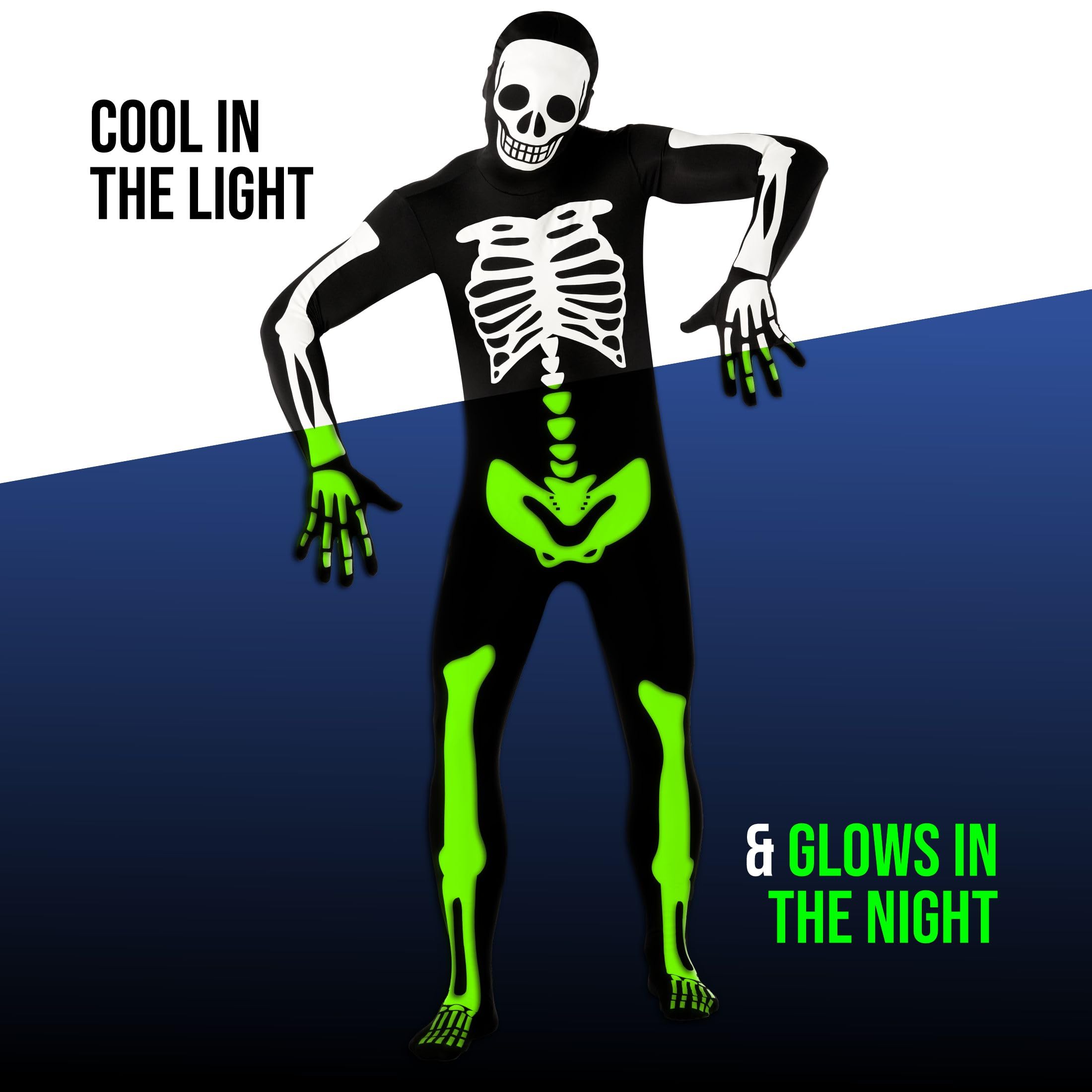 Morphsuits Adult Skeleton Costume Men, Mens Skeleton Costume Glow in Dark, Skeleton Adult Costume, Glow in Dark Skeleton - Image 3