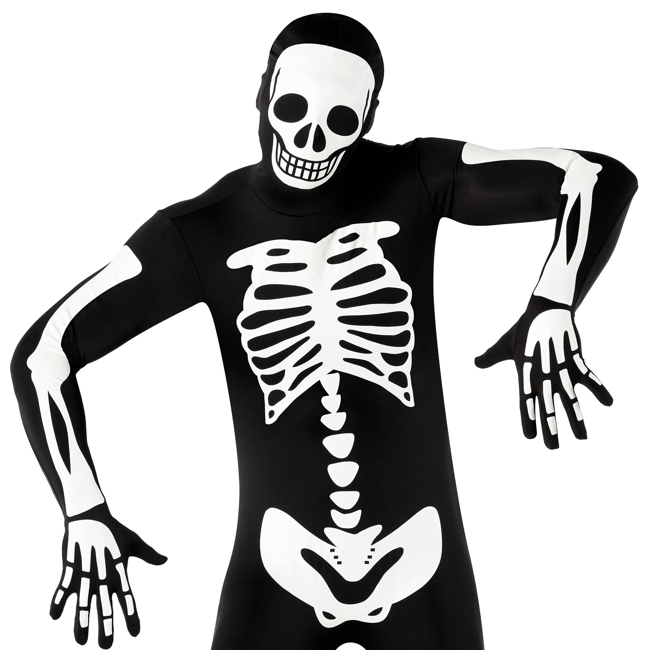 Morphsuits Adult Skeleton Costume Men, Mens Skeleton Costume Glow in Dark, Skeleton Adult Costume, Glow in Dark Skeleton - Image 5