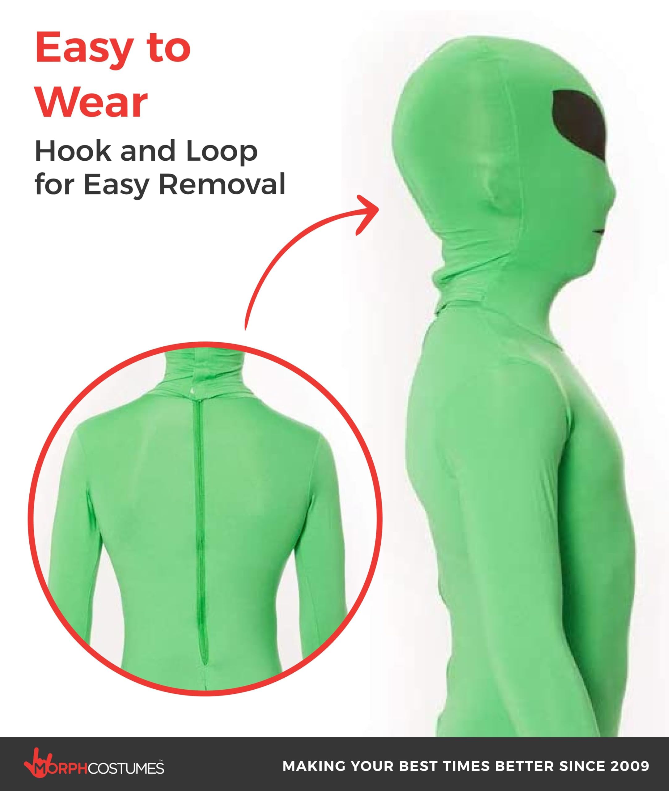 Morphsuits Alien Costume Kids, Green Alien Costumes for Boys, Boys Aliens Costume - Image 4