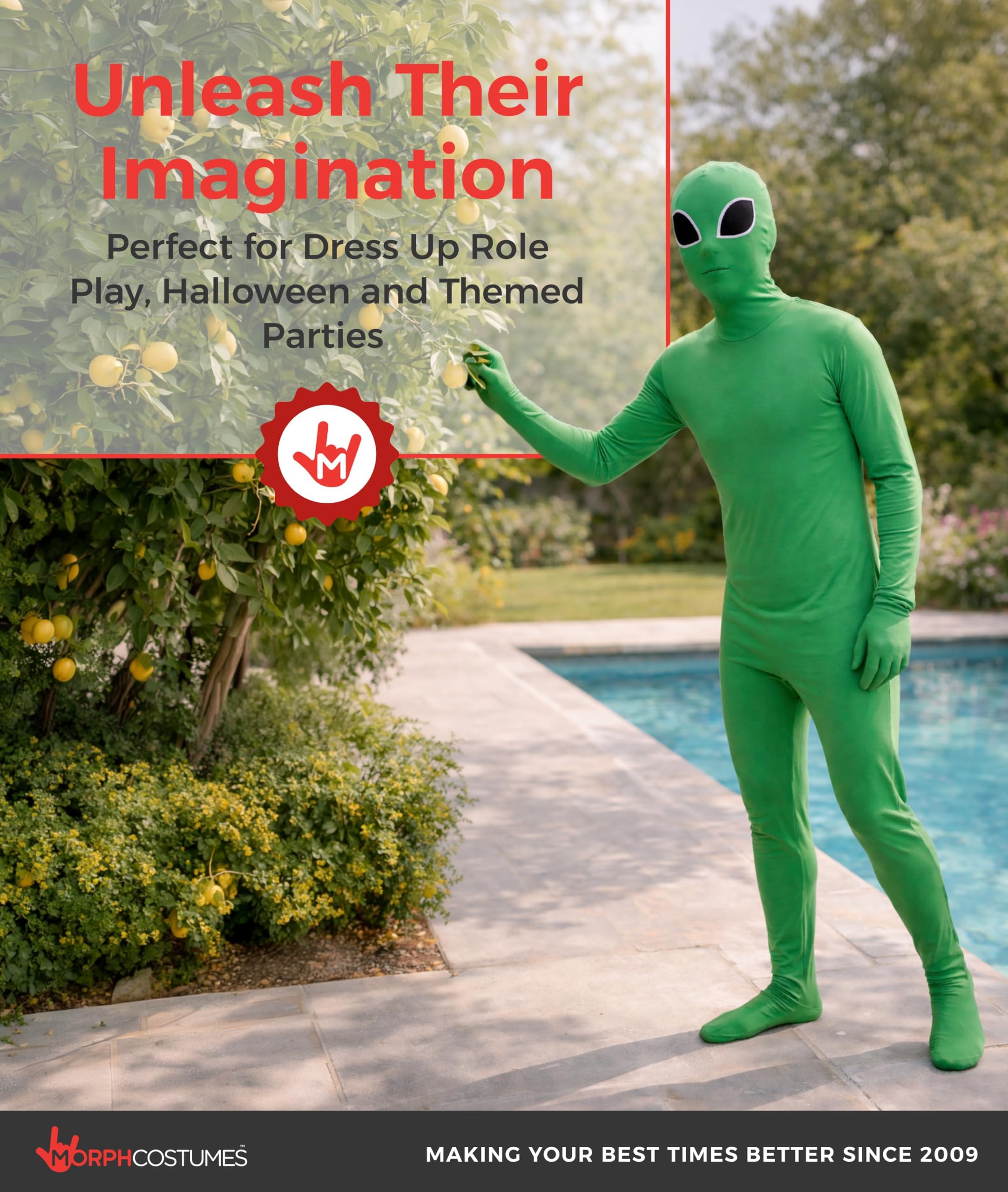 Morphsuits Alien Costume Kids, Green Alien Costumes for Boys, Boys Aliens Costume - Image 6