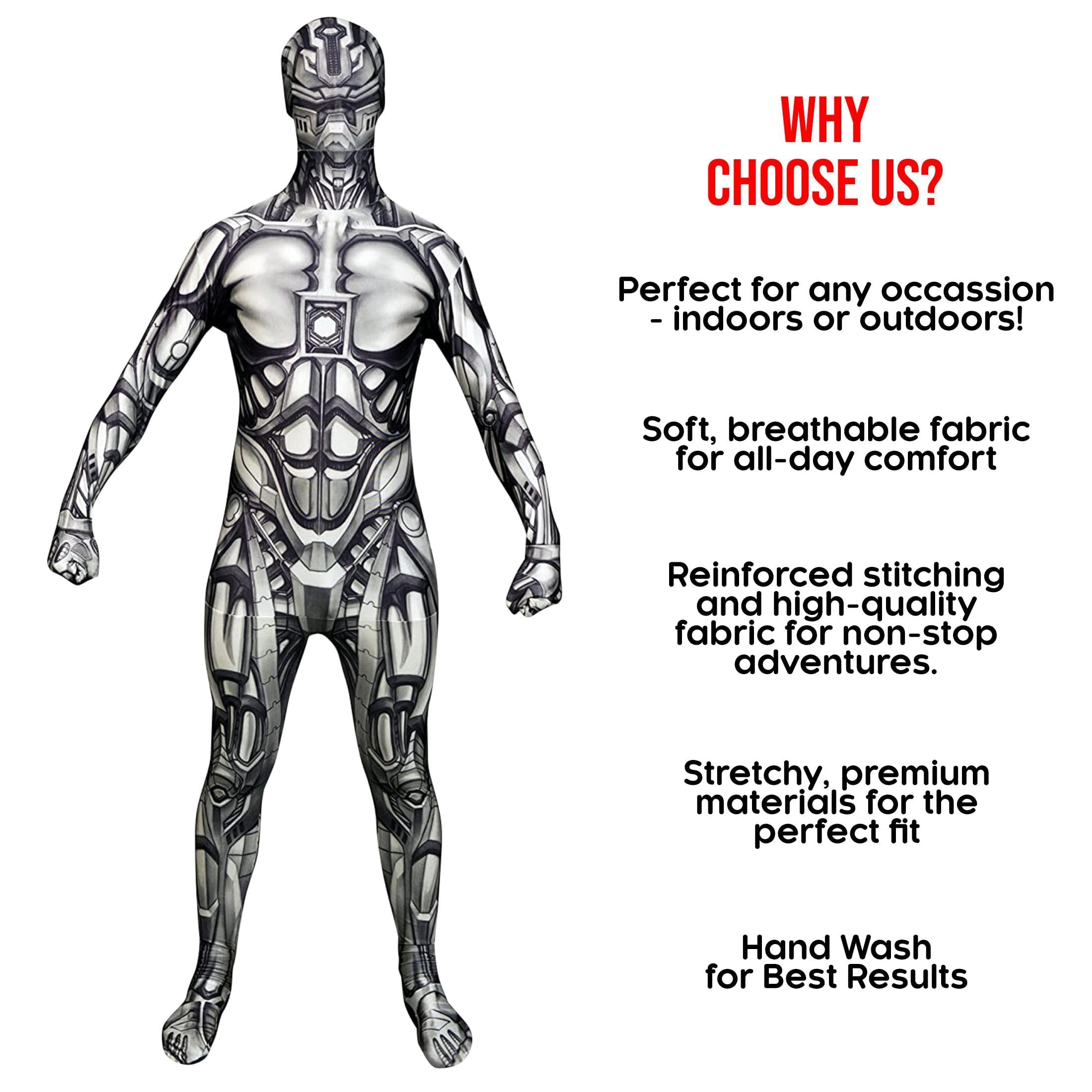 Morphsuits Android Costume Futuristic Bodysuit, Robot Costume Adult Men, Futuristic Clothing, Robot Costume Adult - Image 5
