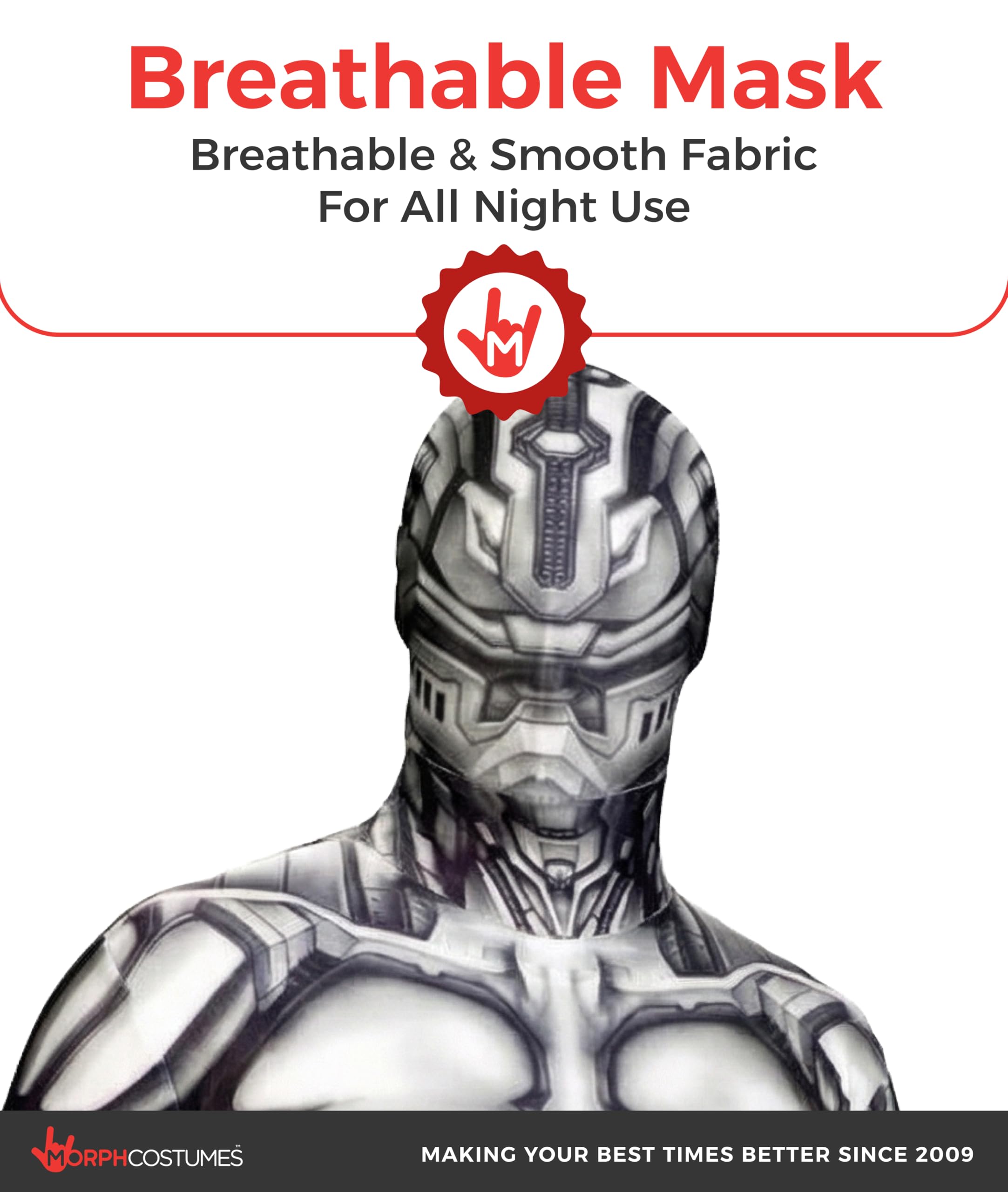 Morphsuits Android Monster Scary Costume For Kids, Halloween Body Suit, Kids Scary Costume, Fun Dress-Up Outfit - Image 4