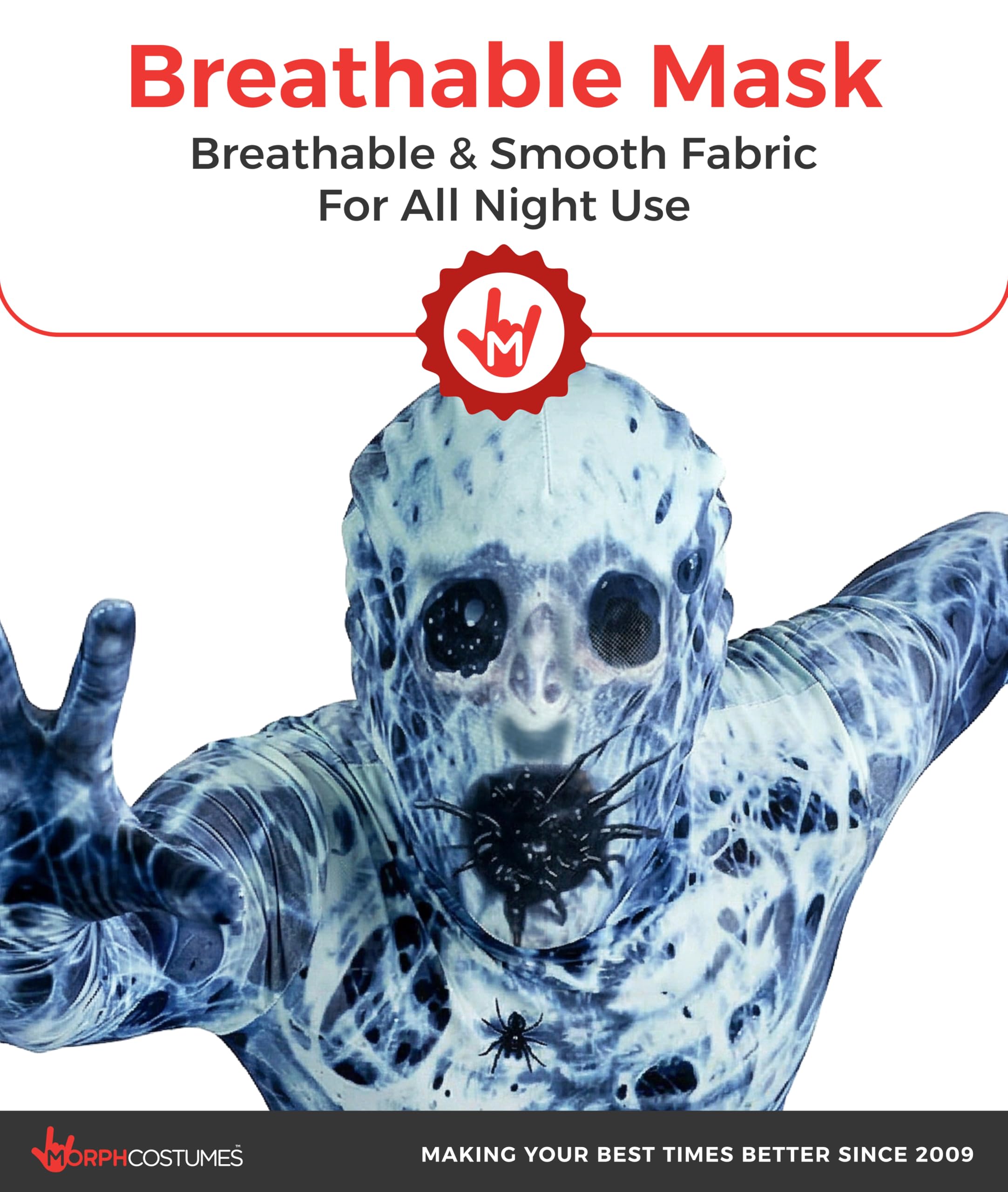 Morphsuits Arachnomania Kids Spider Monster Fancy Dress Up Costume Size Small - Image 4